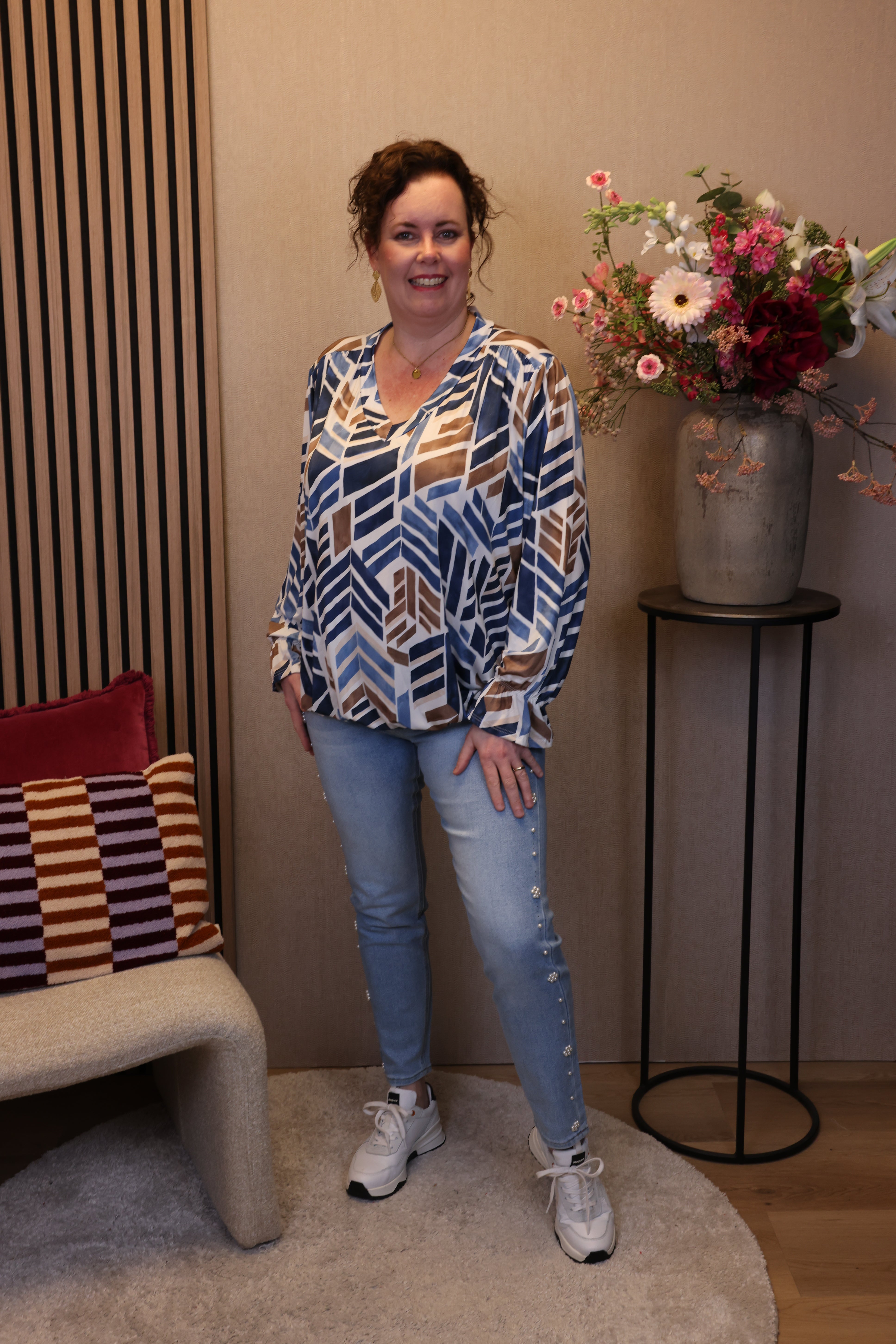 Julie | Ballon top blauw