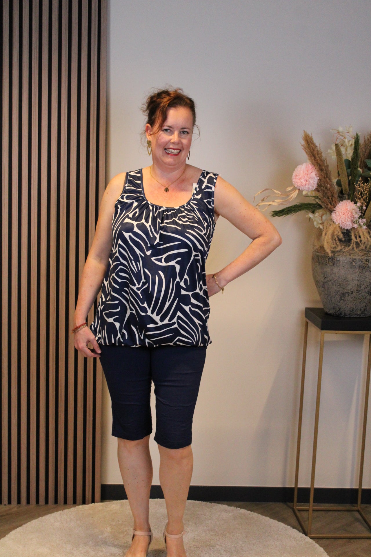 Hailey | Ballon top blauw