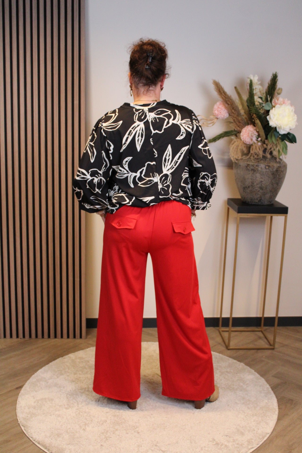 Kiki | Broek rood 40 t/m 44