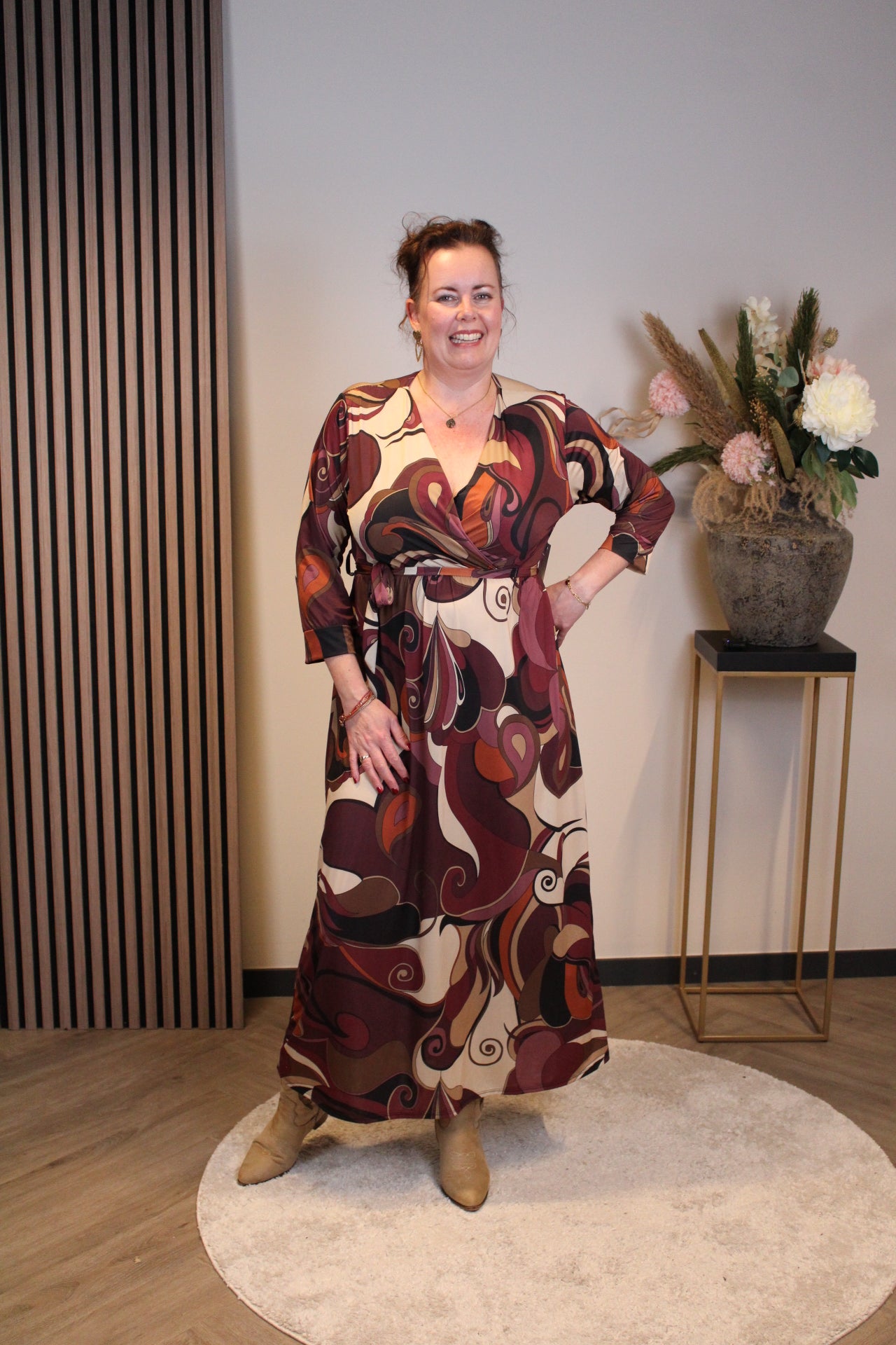 Jasmine | Jurk lange mouw 38 t/m 44