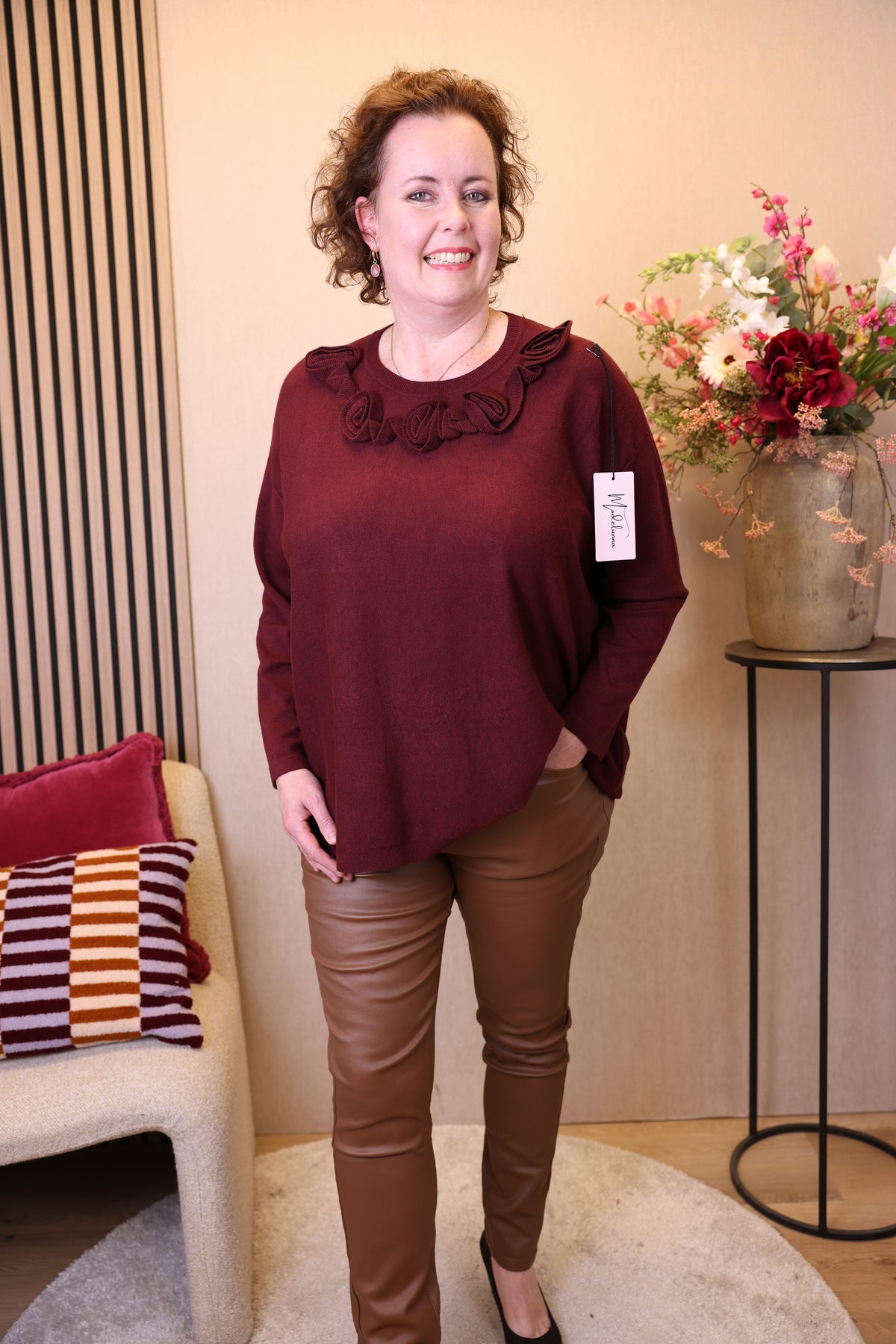 Monica | Trui bordeaux