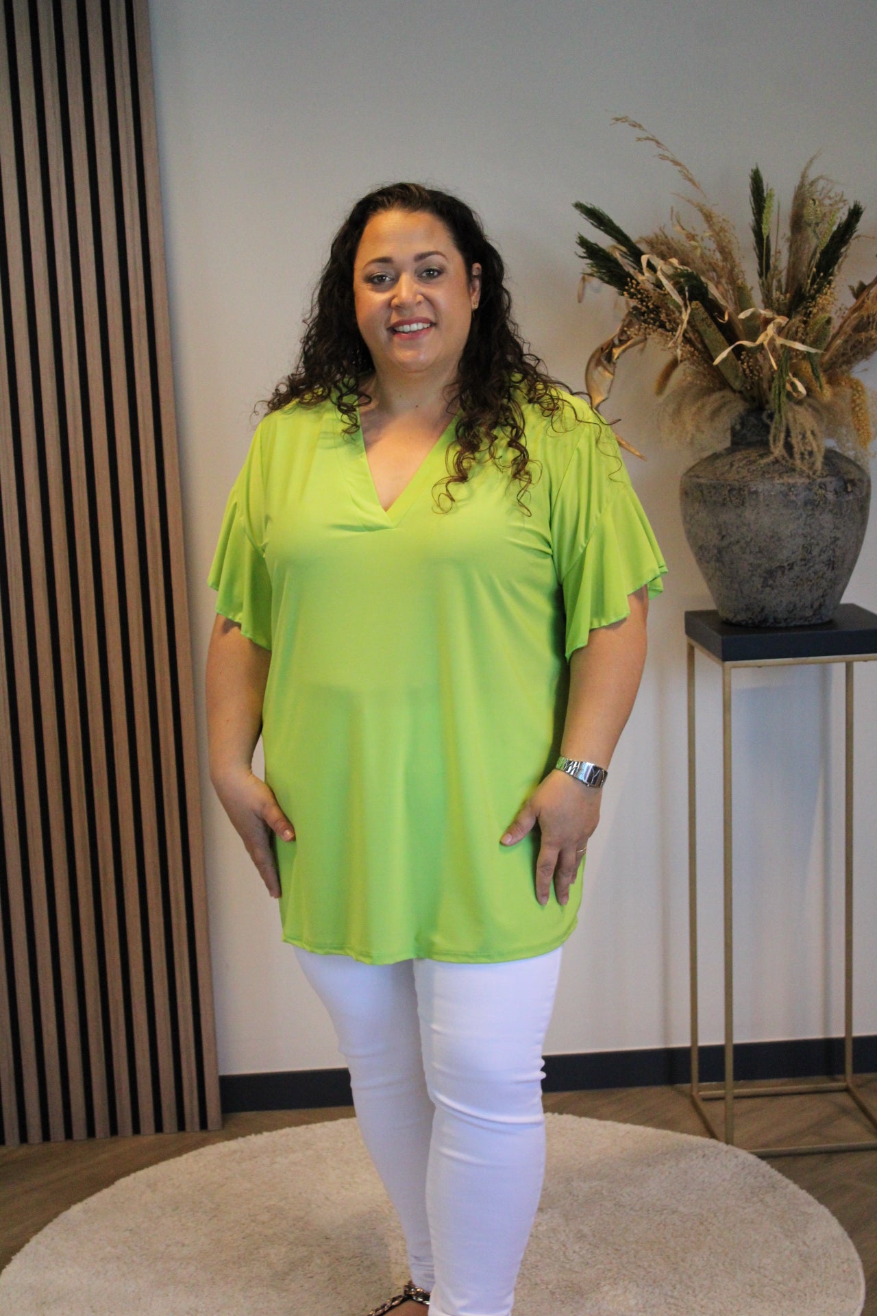 Mayra | Blouse groen 48 t/m 52