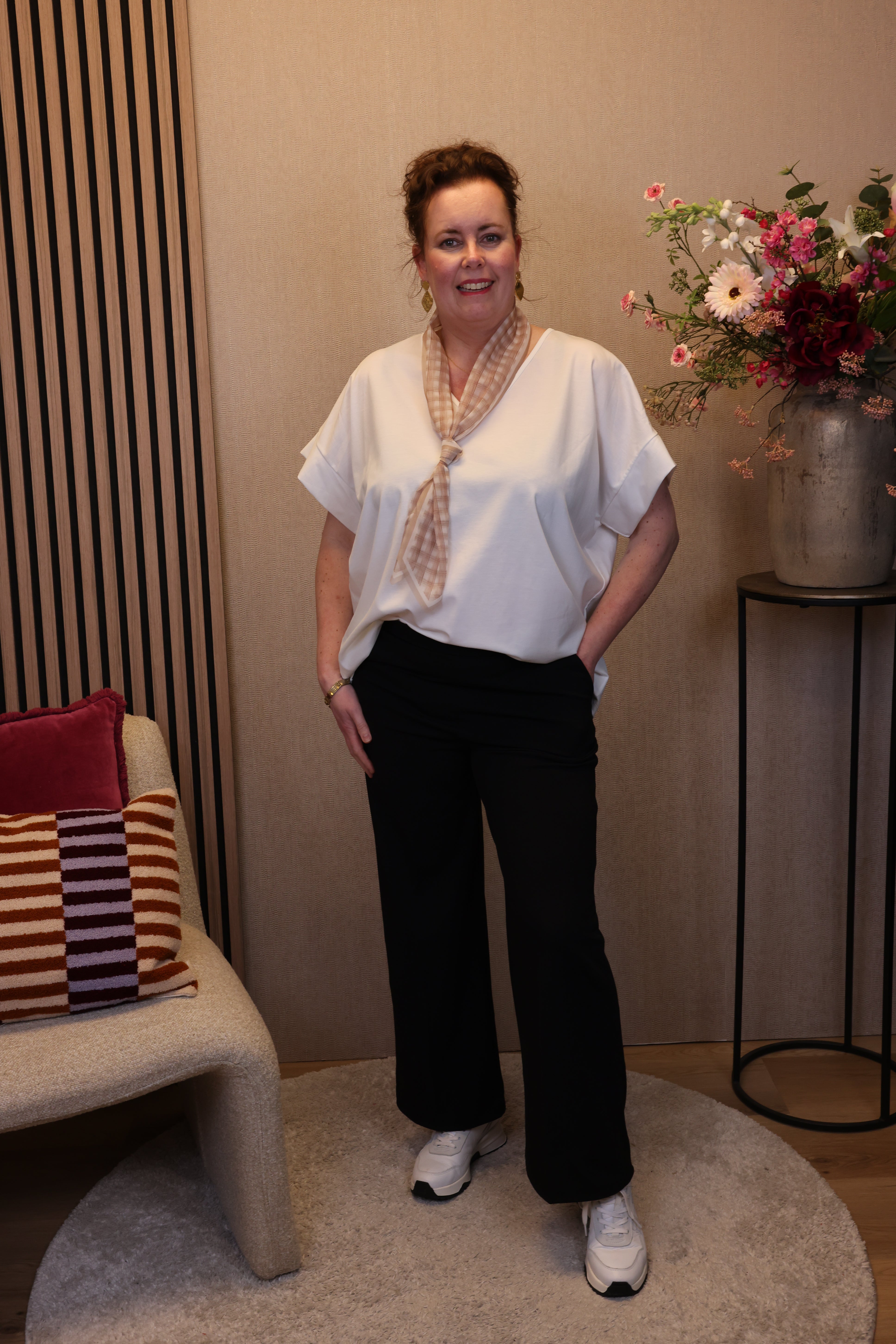 Linda | Broek zwart viscose