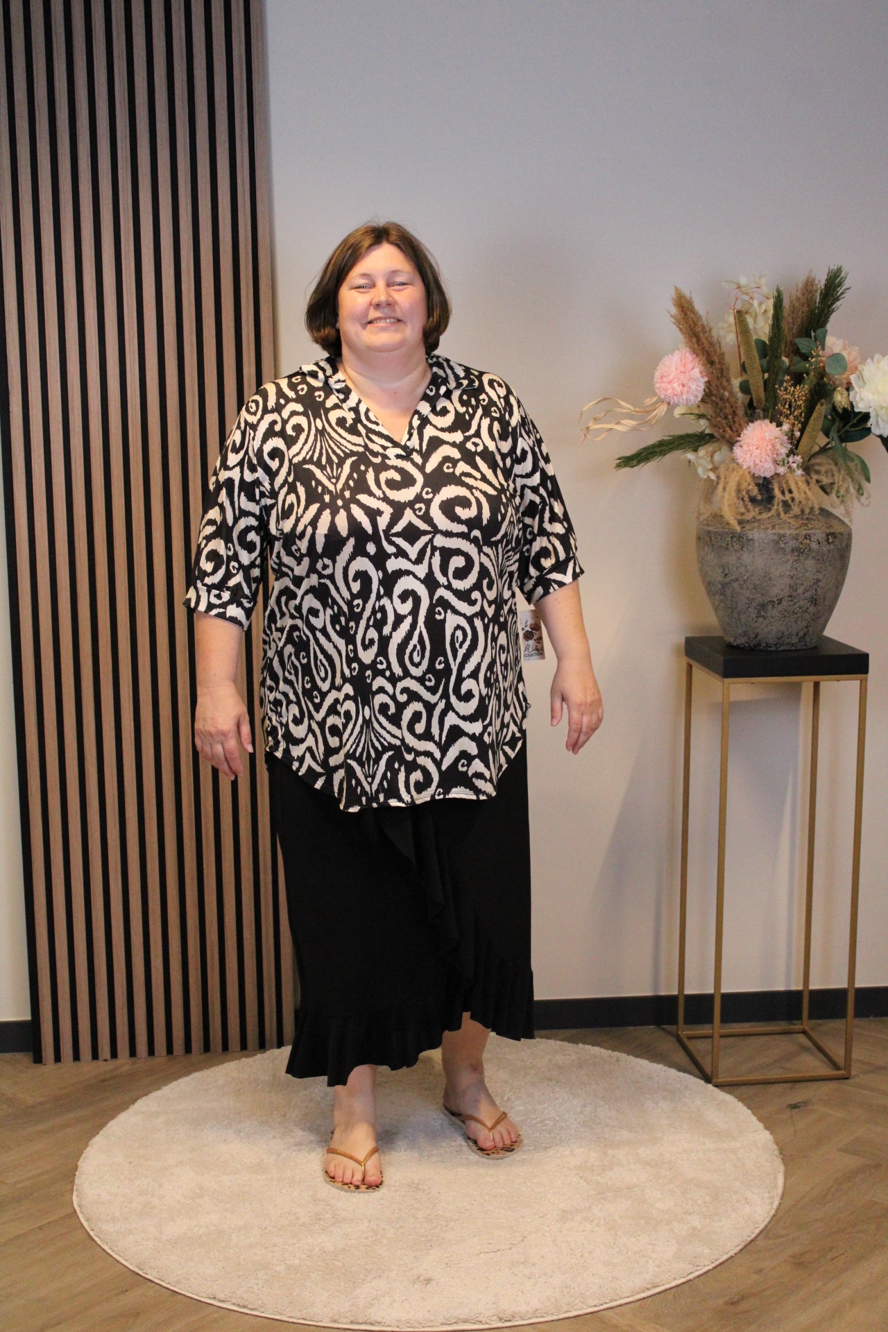 Veya | Blouse met kraagje  52 t/m 58