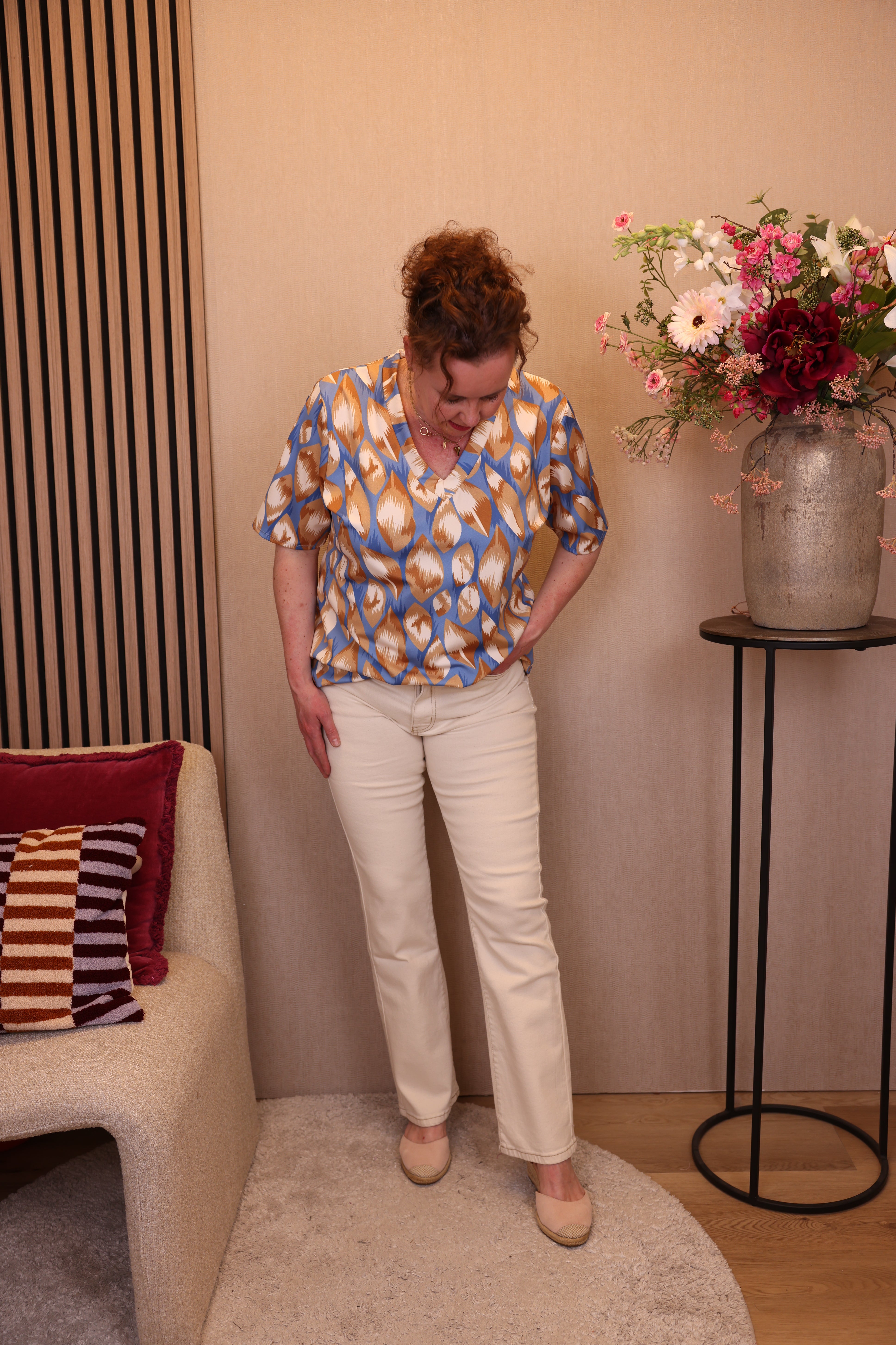 Iris | Jeans beige 40 - 48