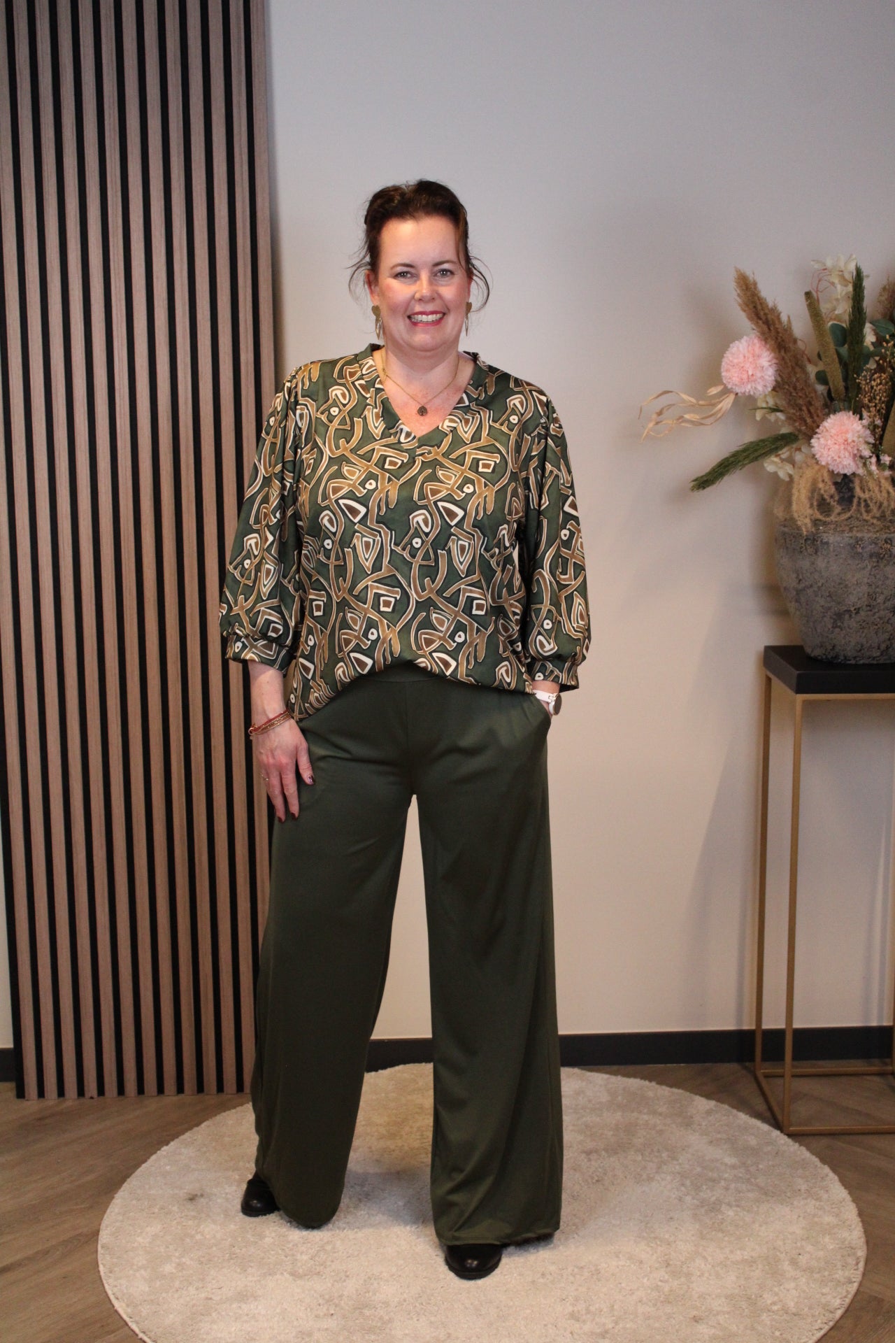 Kiki | Broek groen 40 t/m 44 (lang model 167–178 cm)