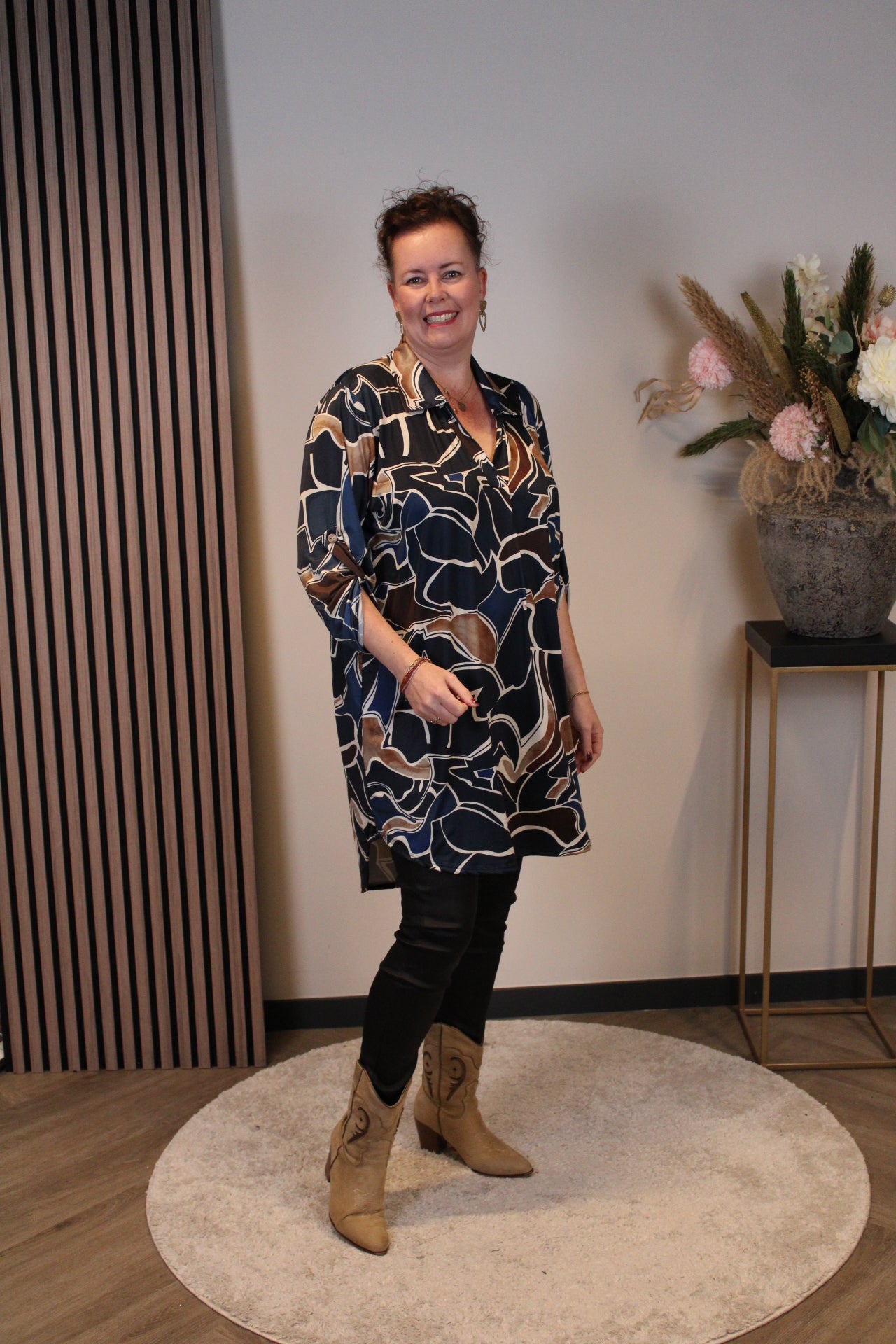Sterre | tuniek blauw met kraagje 38 t/m 48