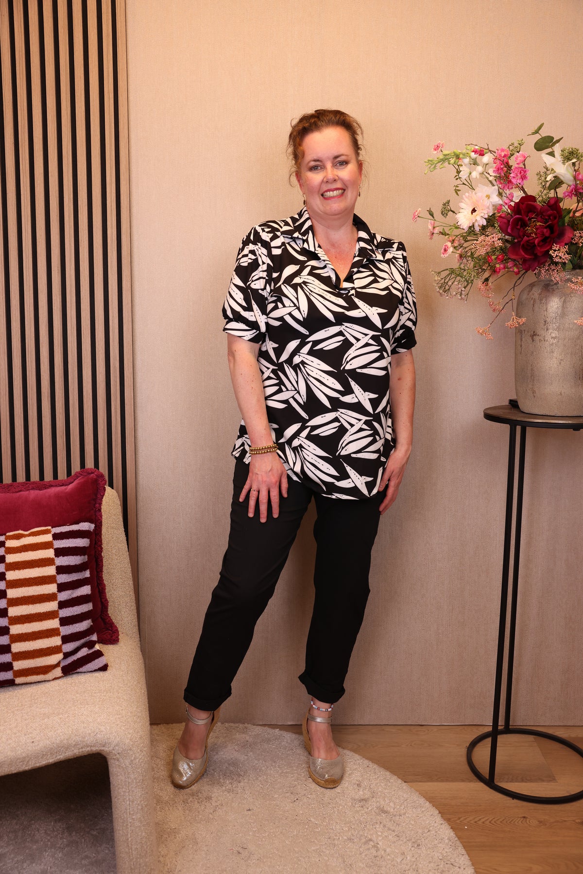 Milou | Top met kraagje zwart