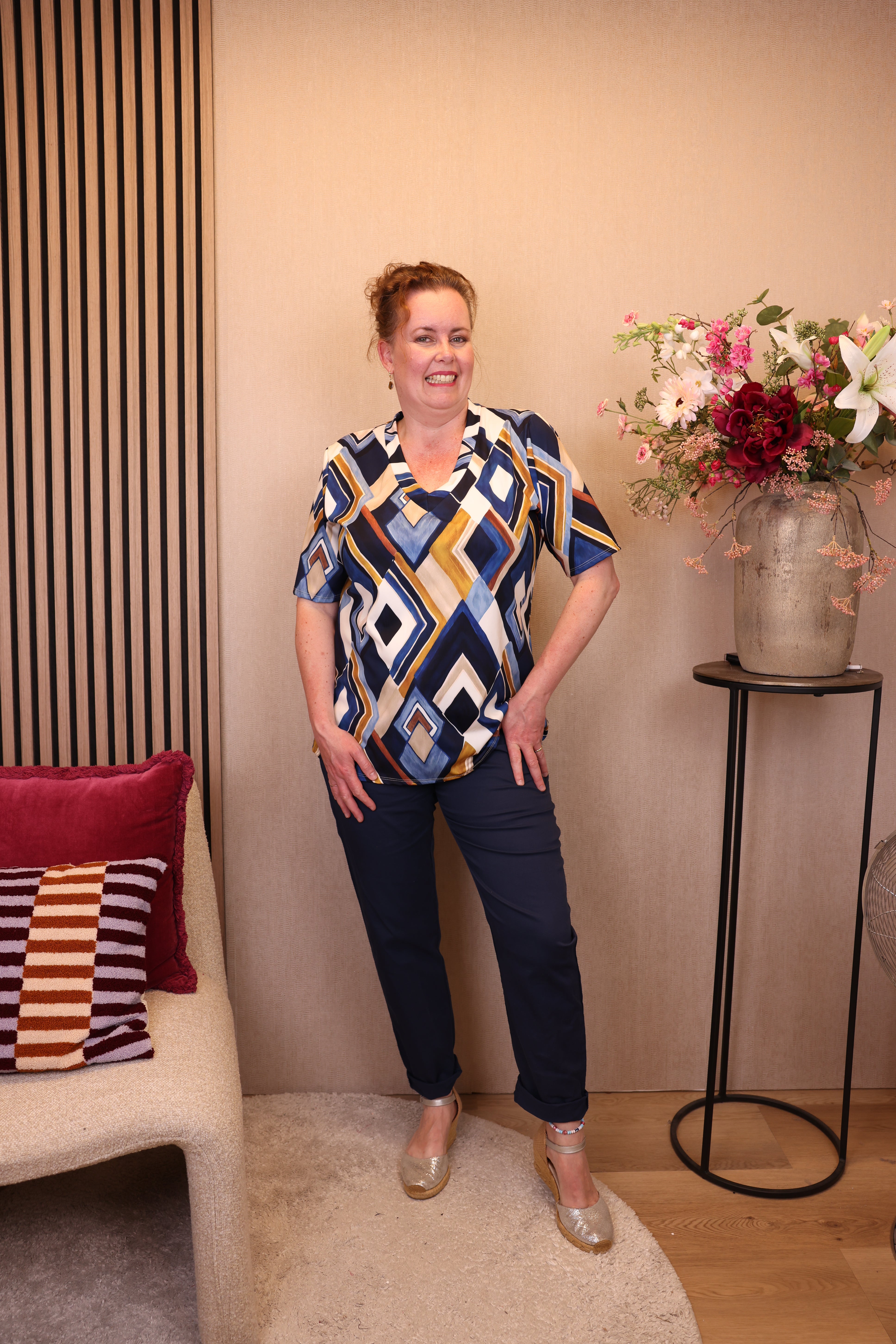 Marit | Top blauw