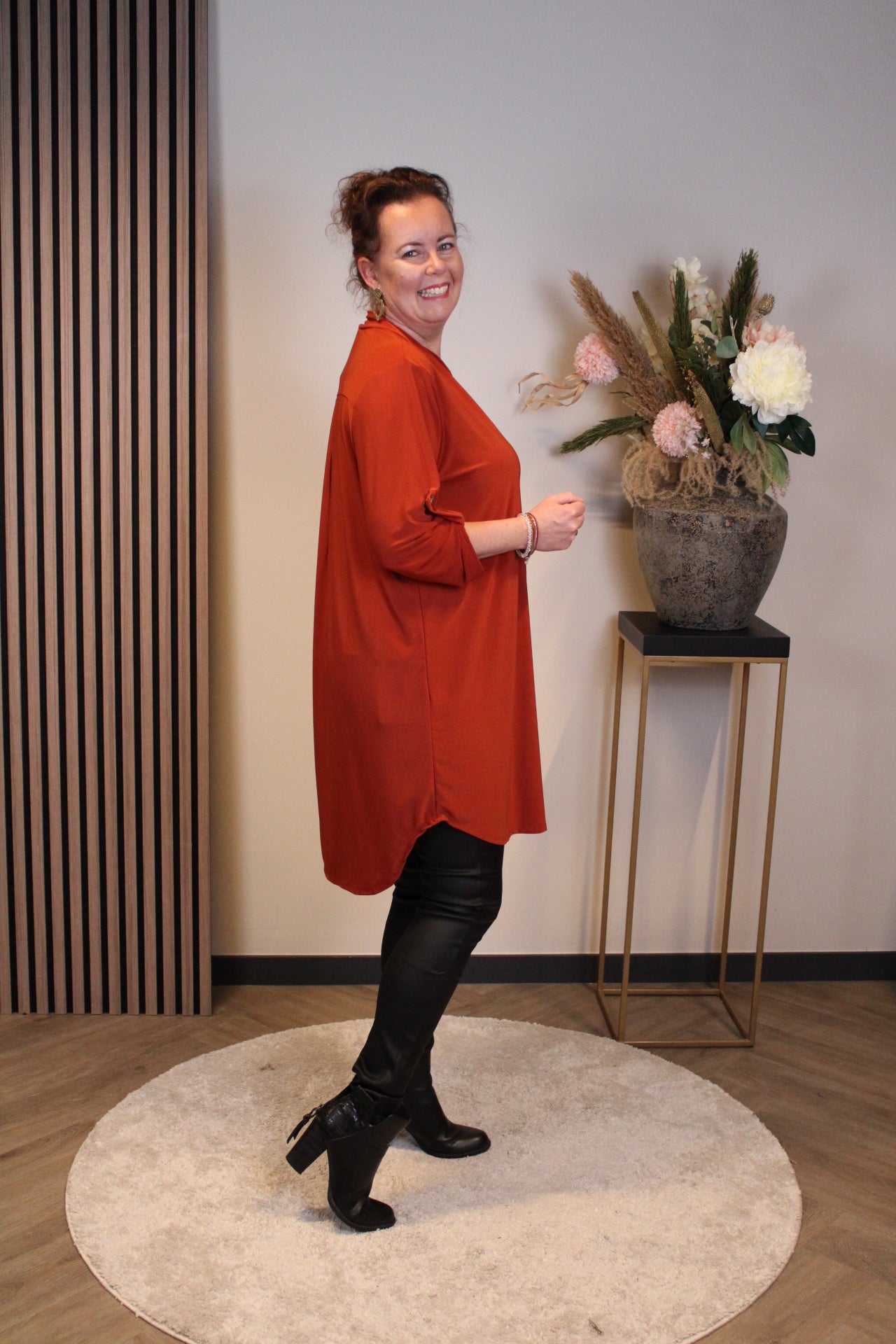 Mila | tuniek roest bruin 38 t/m 48