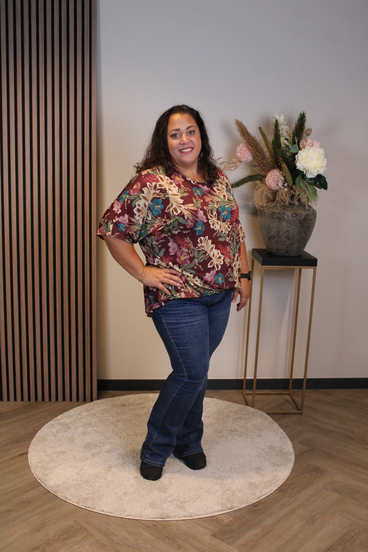 Roos | Top donker roze 48 t/m 52