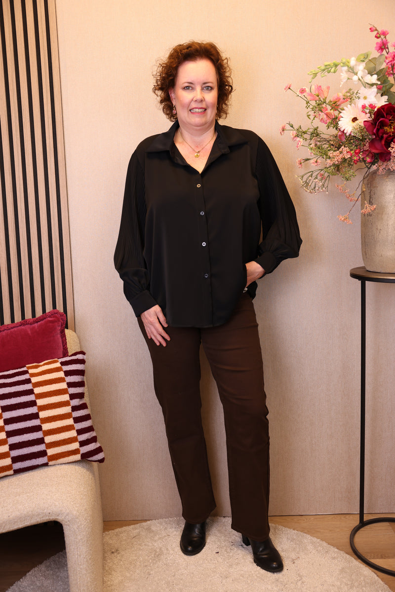 Odette | Blouse zwart