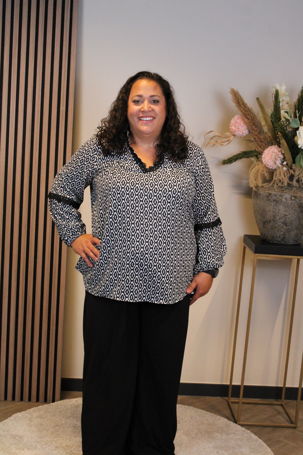 Ella | Blouse zwart