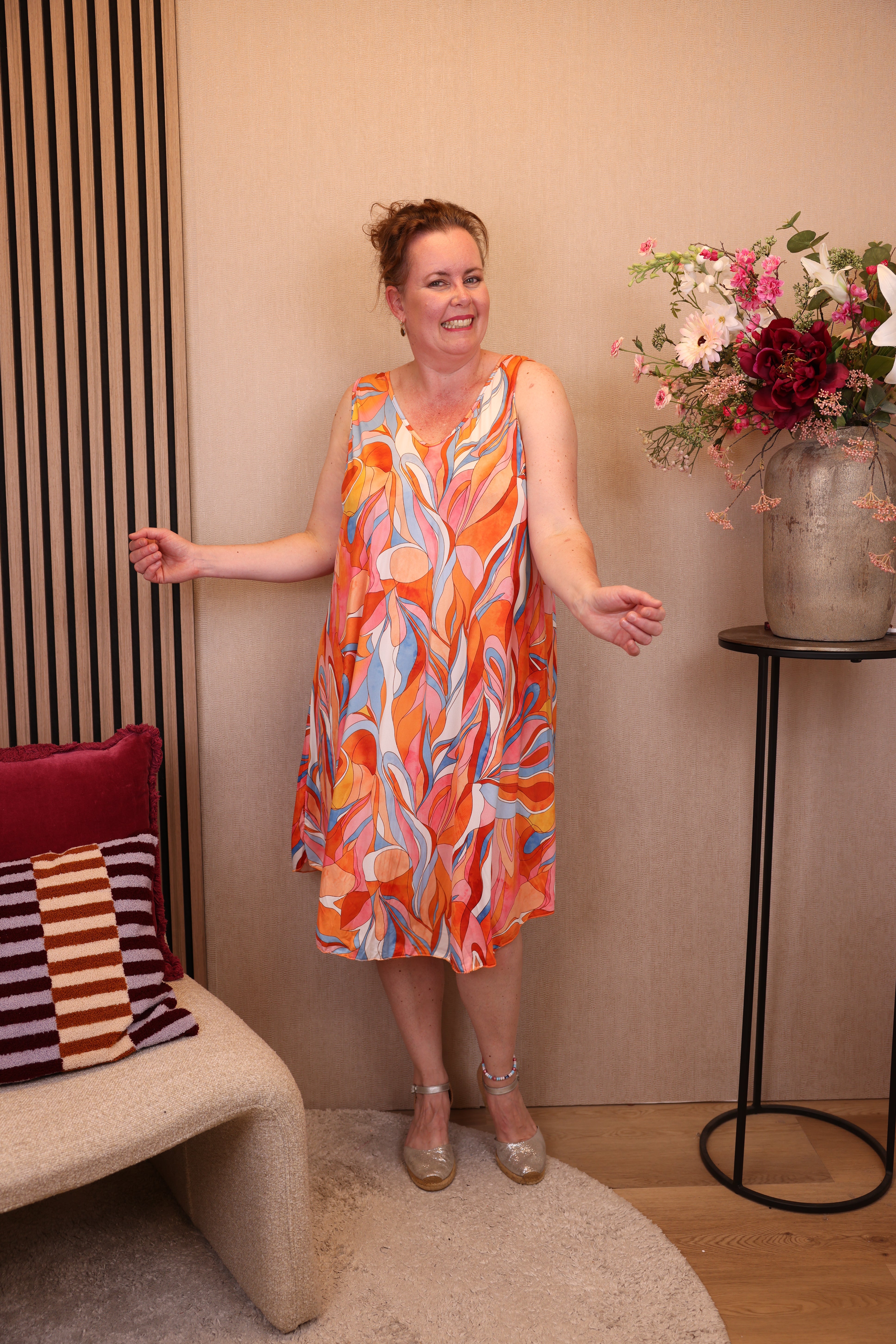 Fay | Jurk oranje