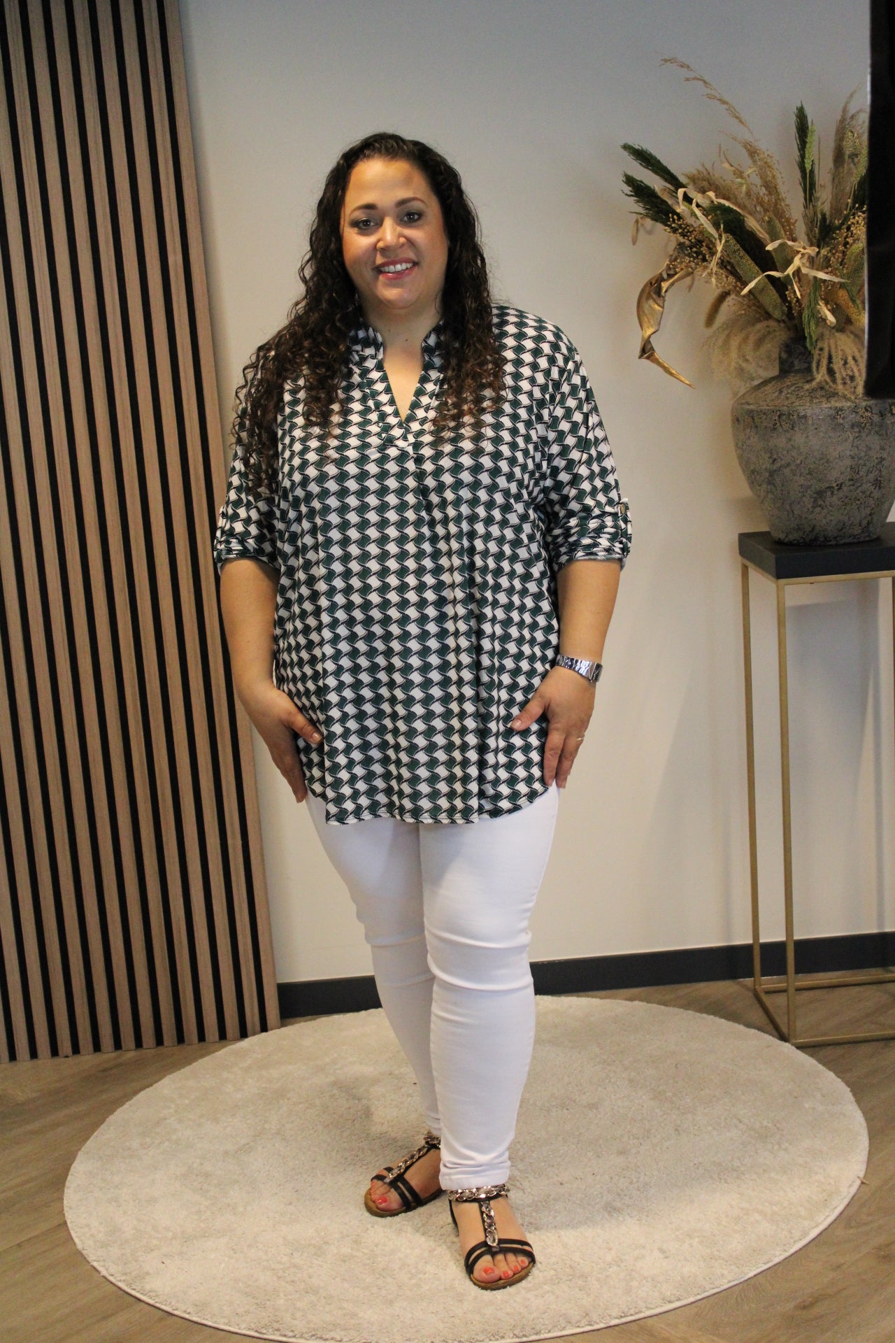 Ingrid | Blouse groen