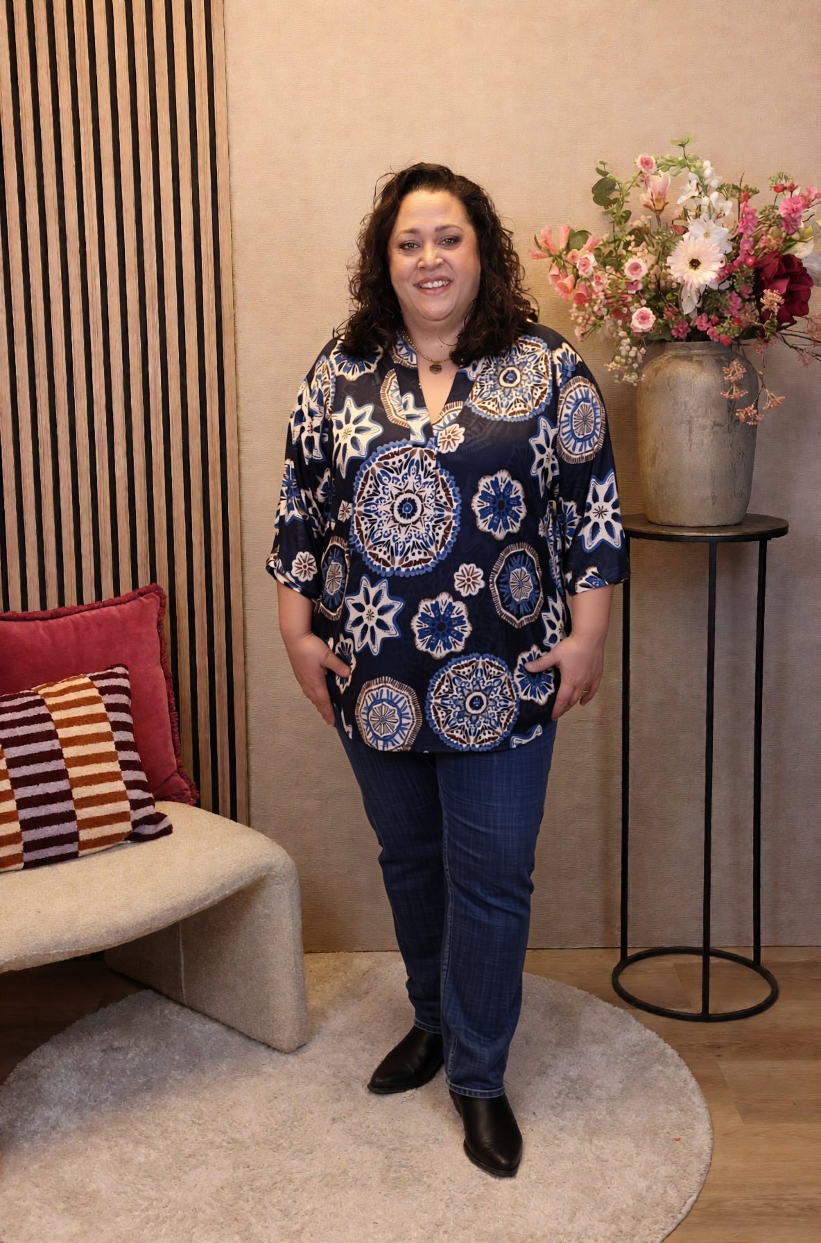 Sabine | Blouse blauw