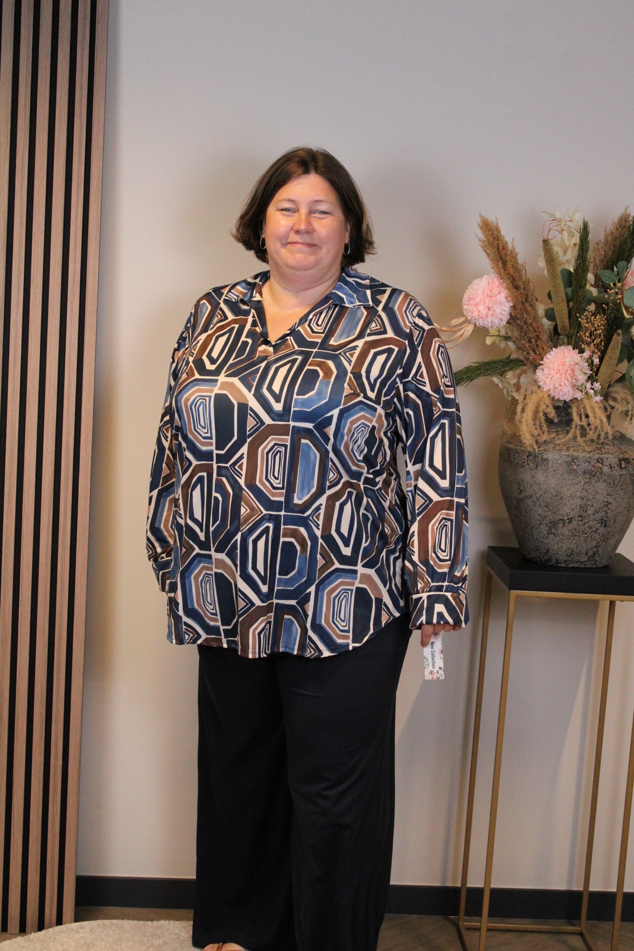Amelia | Blouse lange mouw 52 t/m 58