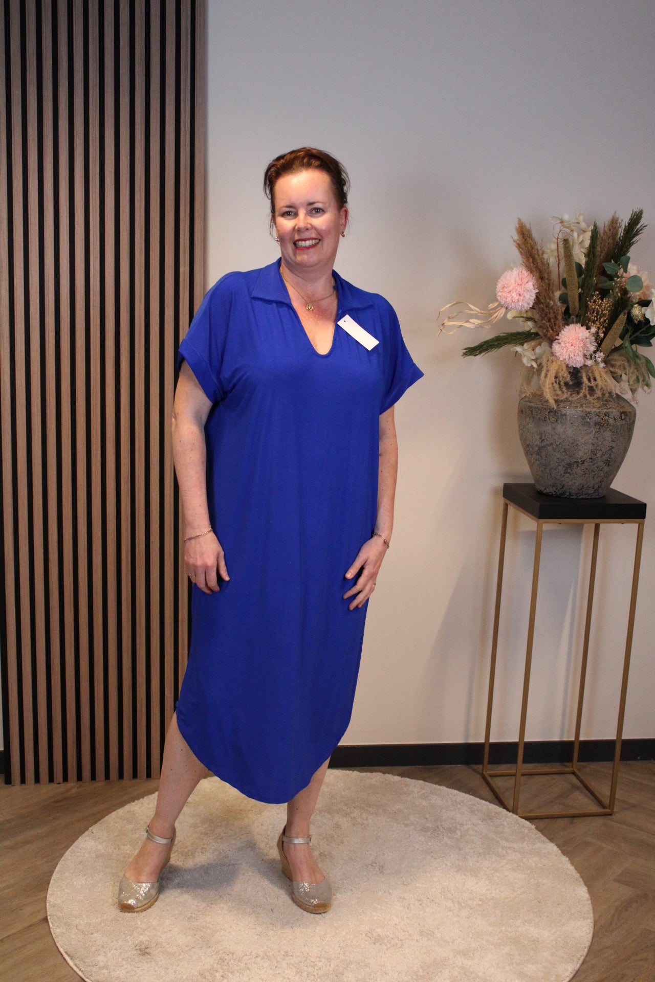 Vero | Jurk blauw 50 t/m 54