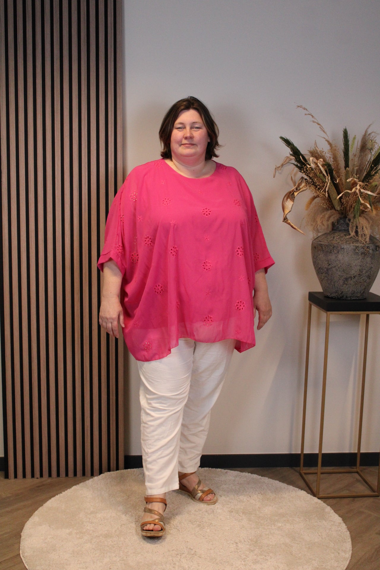 Zofia | Blouse roze 48 t/m 52