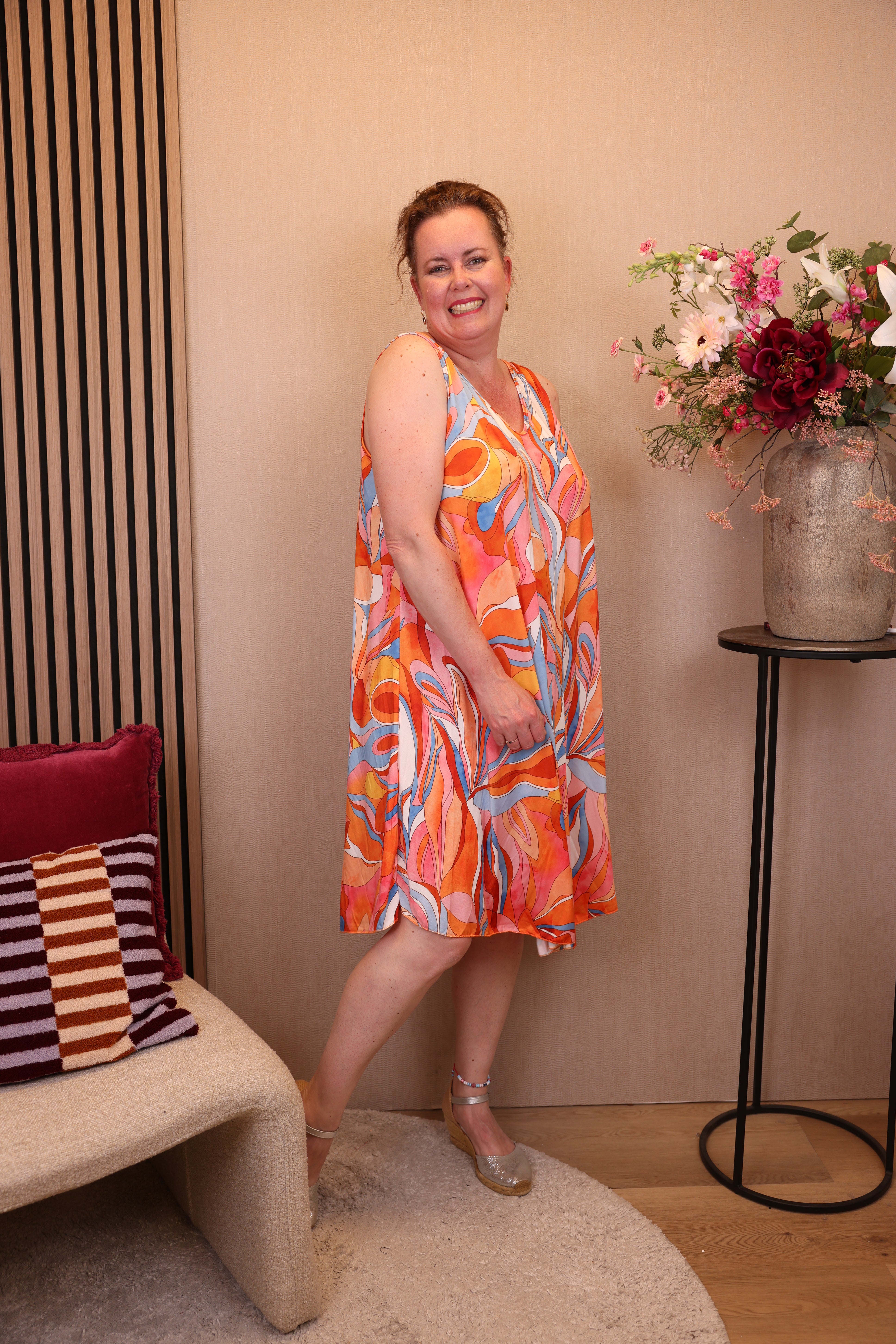 Fay | Jurk oranje