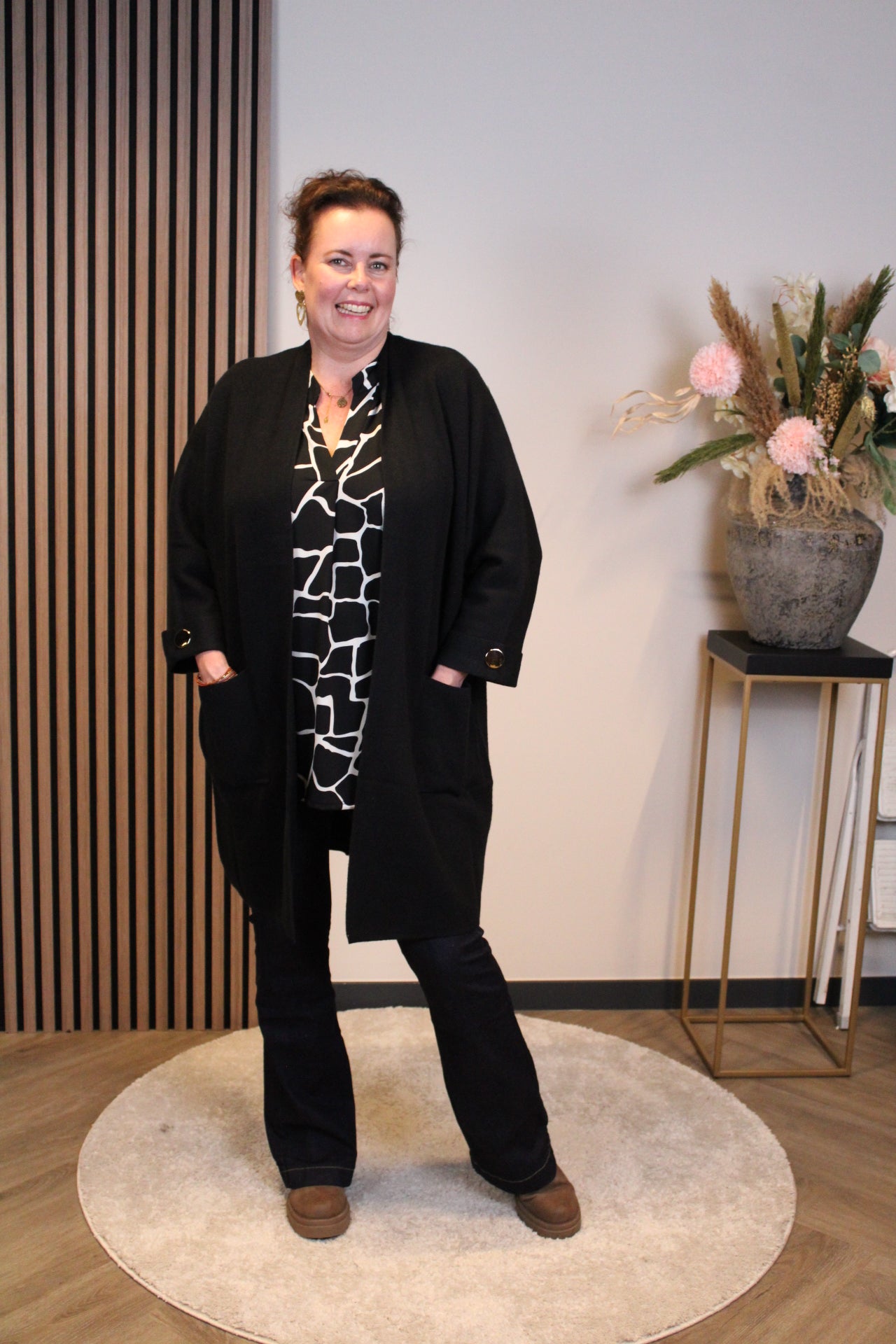 Mae | vest zwart 48 t/m 52