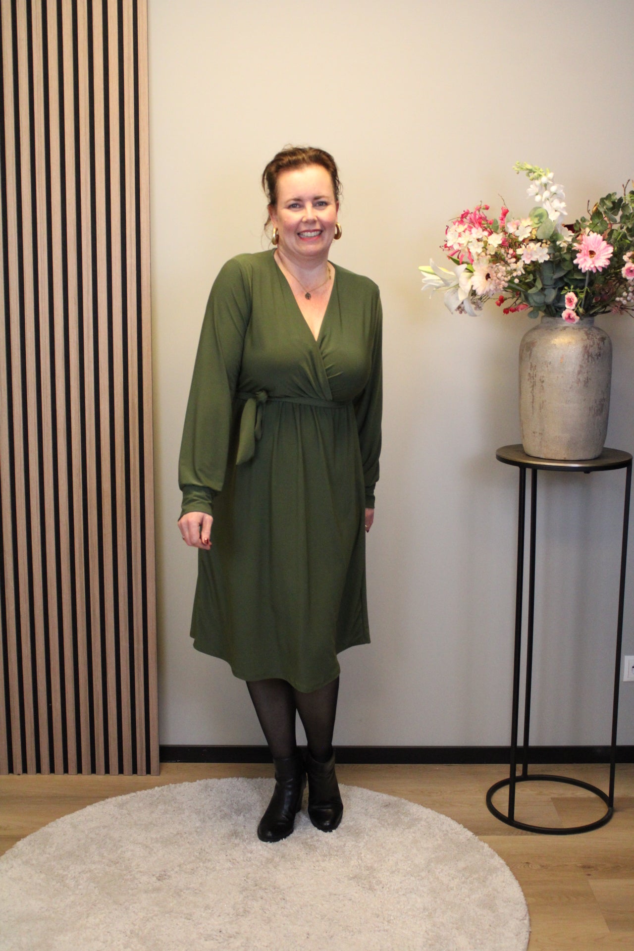 Ronja | Jurk groen kort 38 t/m 44