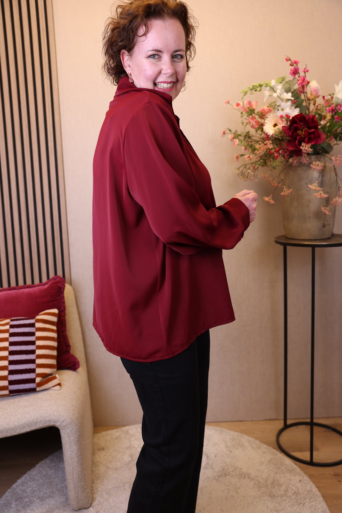 Satine | Blouse bordeaux