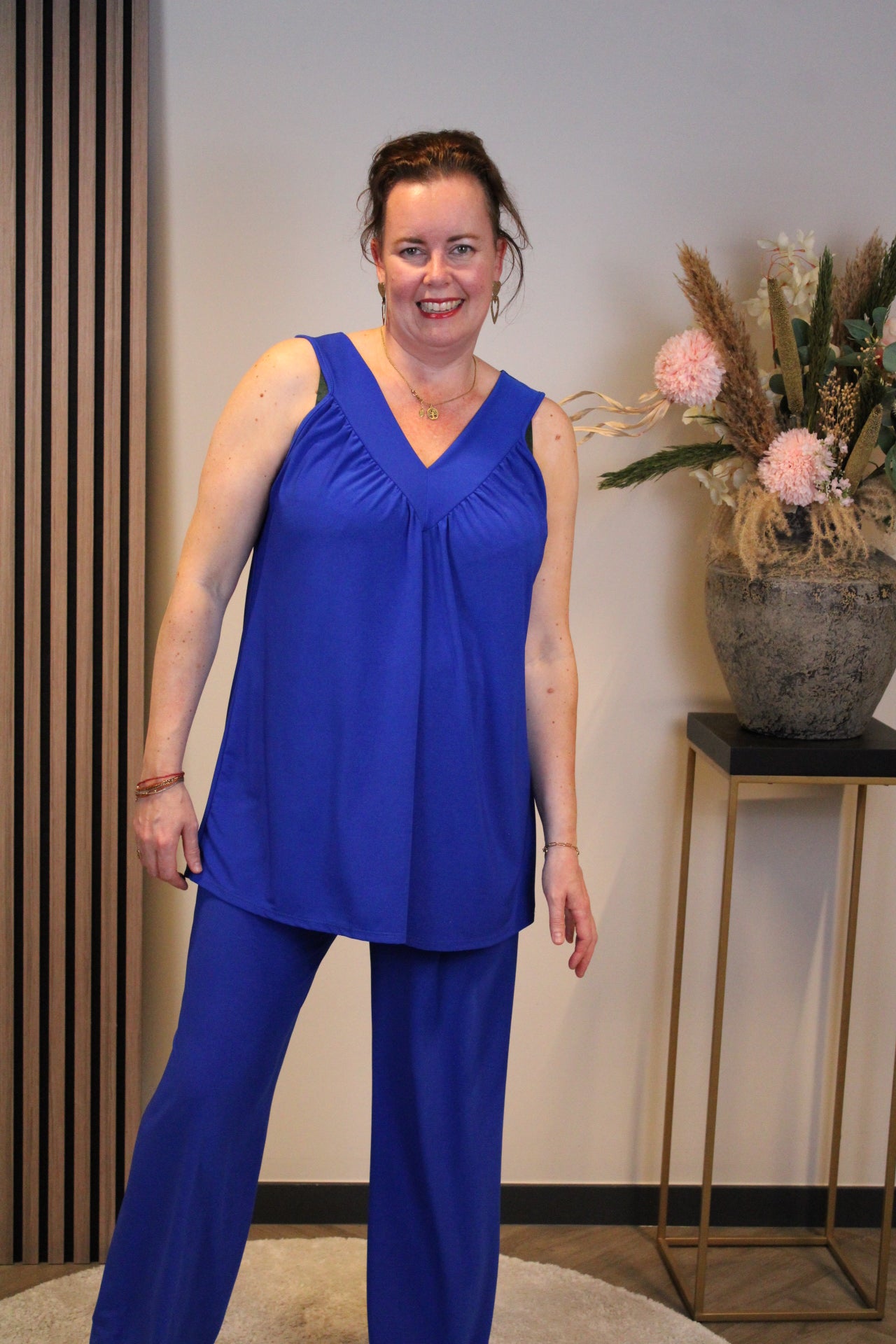 Mirthe | Top blauw