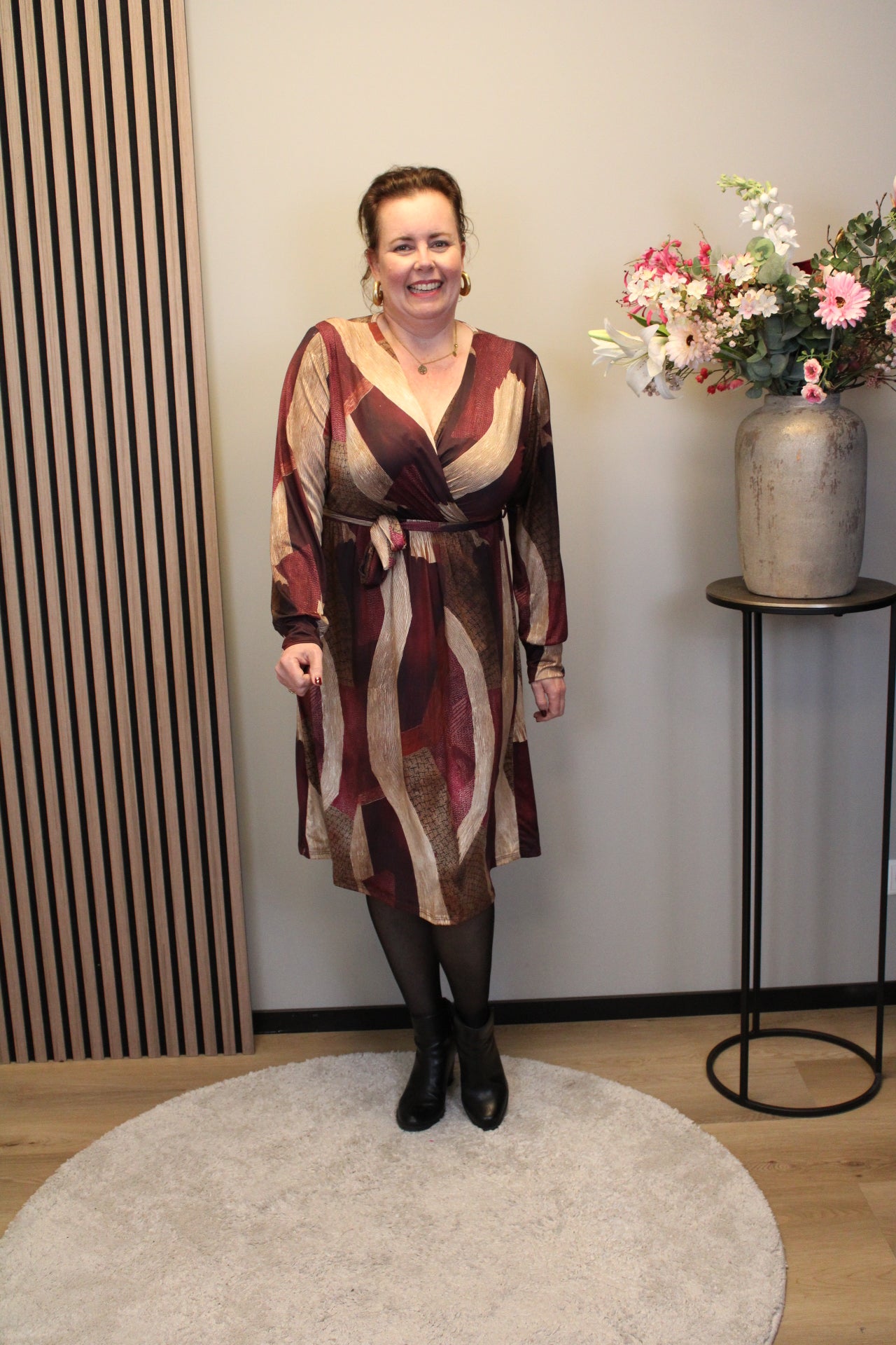 Bianca | Jurk roze kort 52 t/m 58