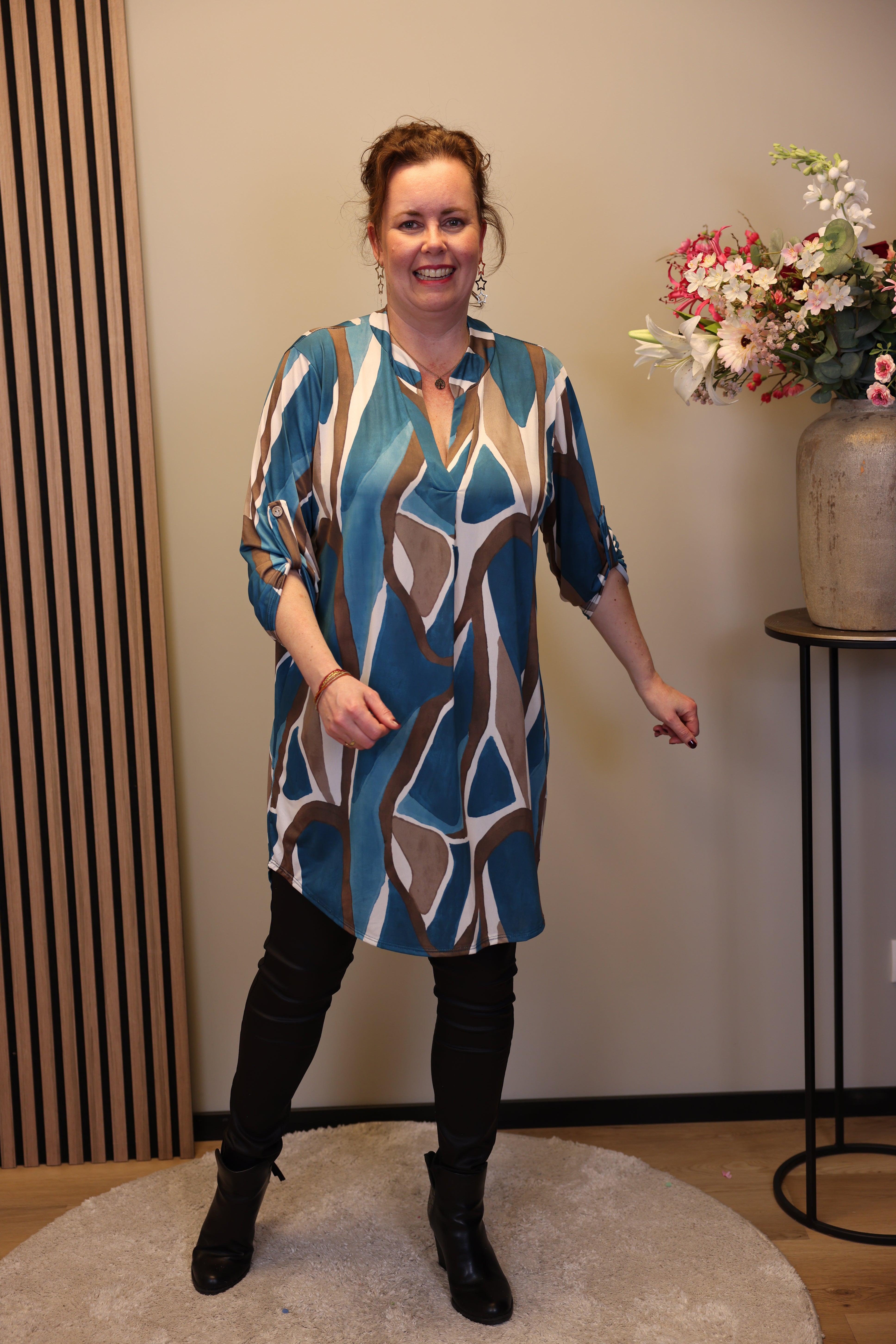 Dasha | tuniek aqua 52 t/m 58