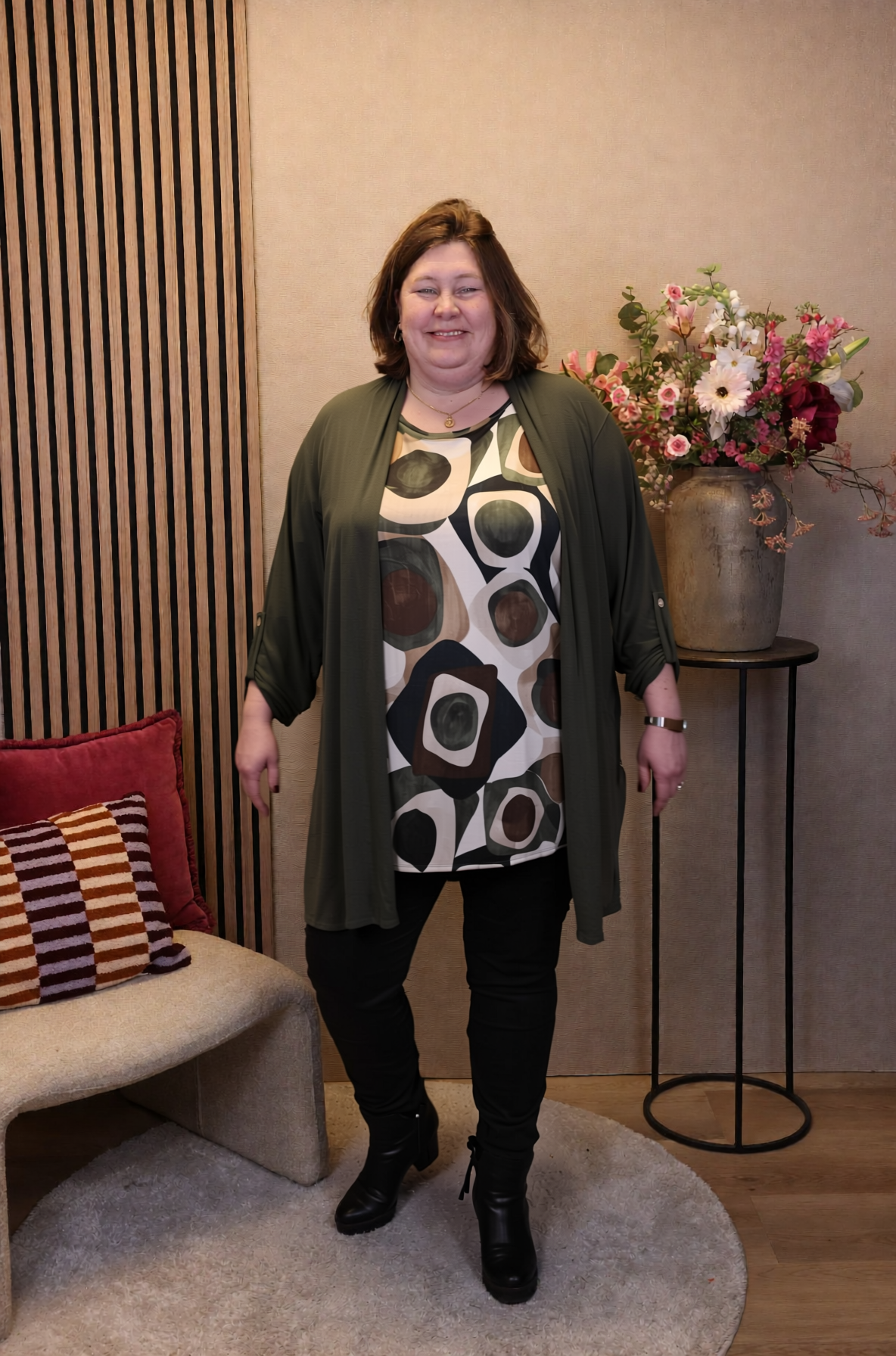 Nienke | Vest groen kort