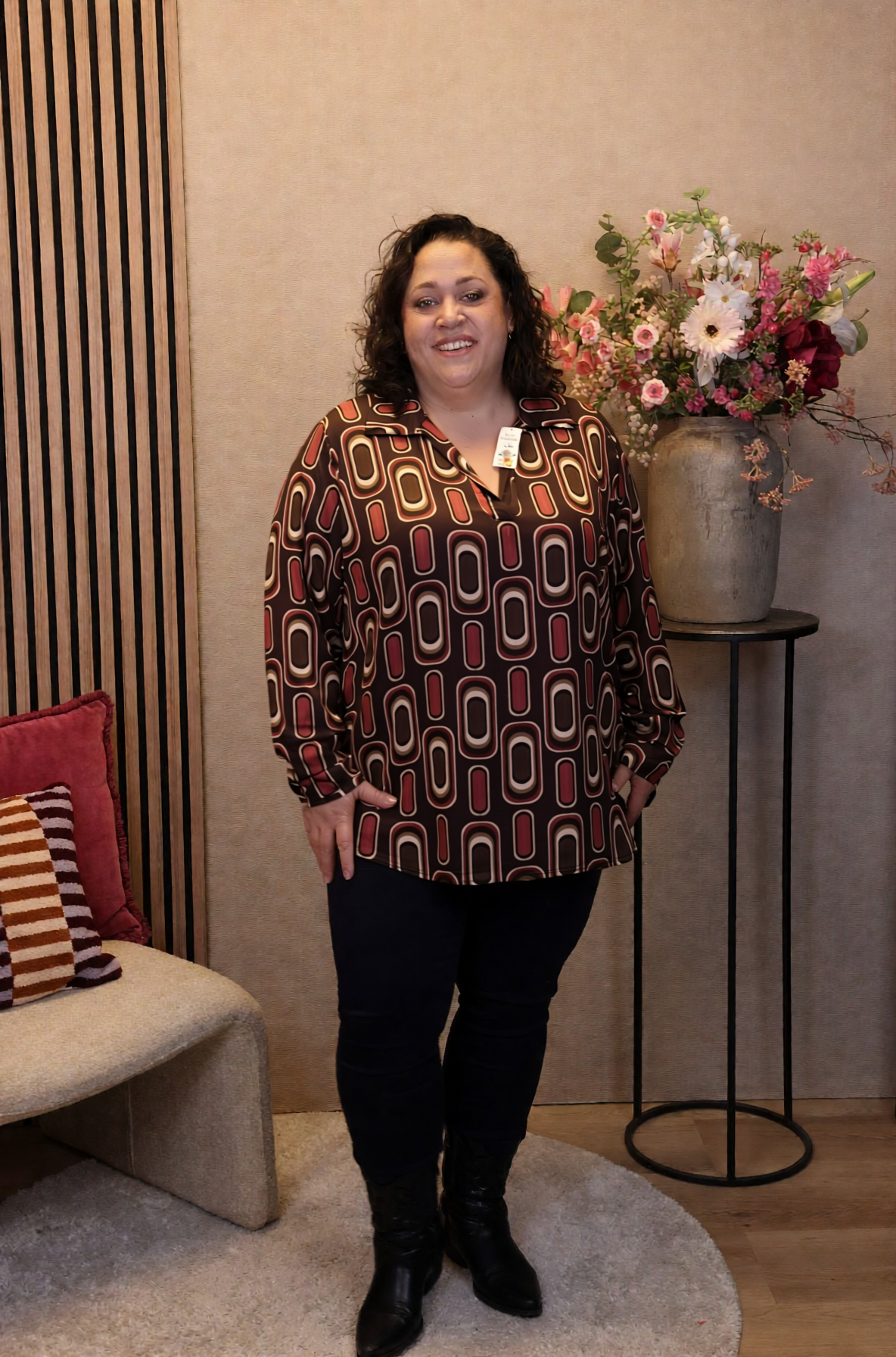 Chloe | Blouse roze met knoopjes