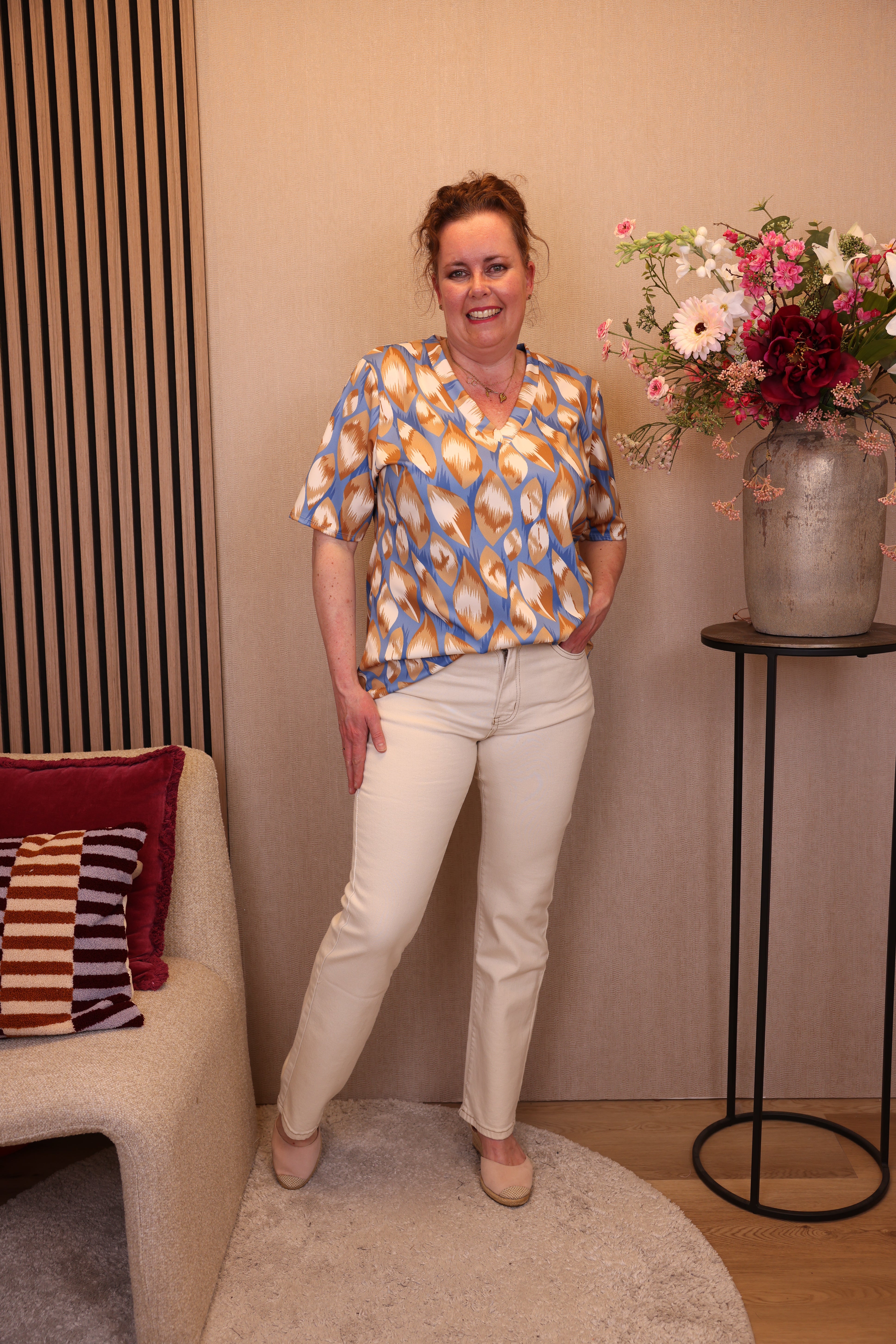 Iris | Jeans beige 40 - 48