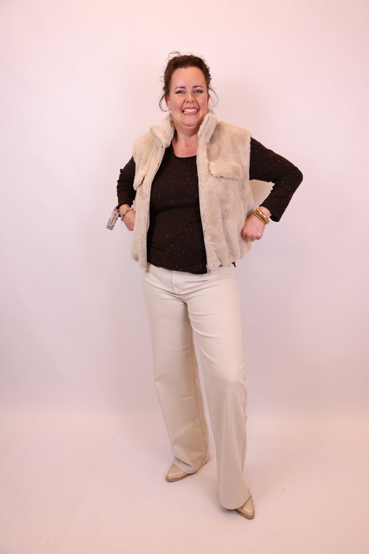 Fem | Gilet beige