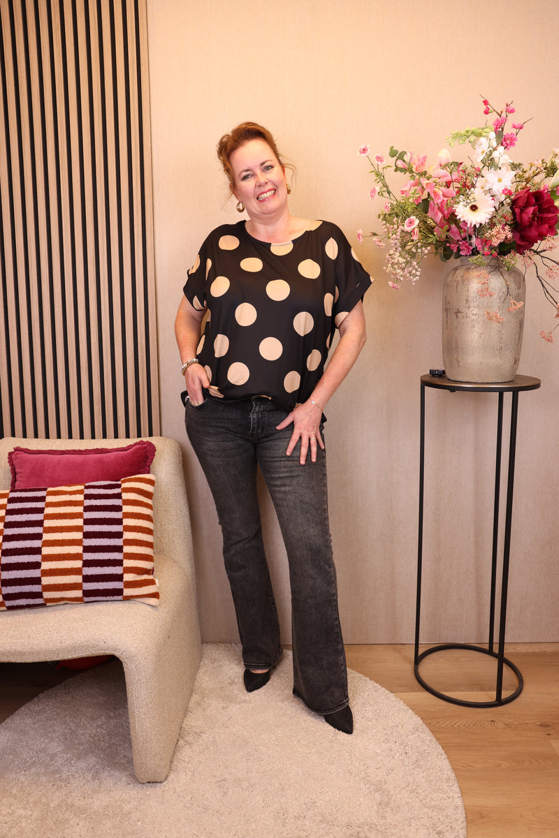Judy grijs | Flared Jeans 38 - 48
