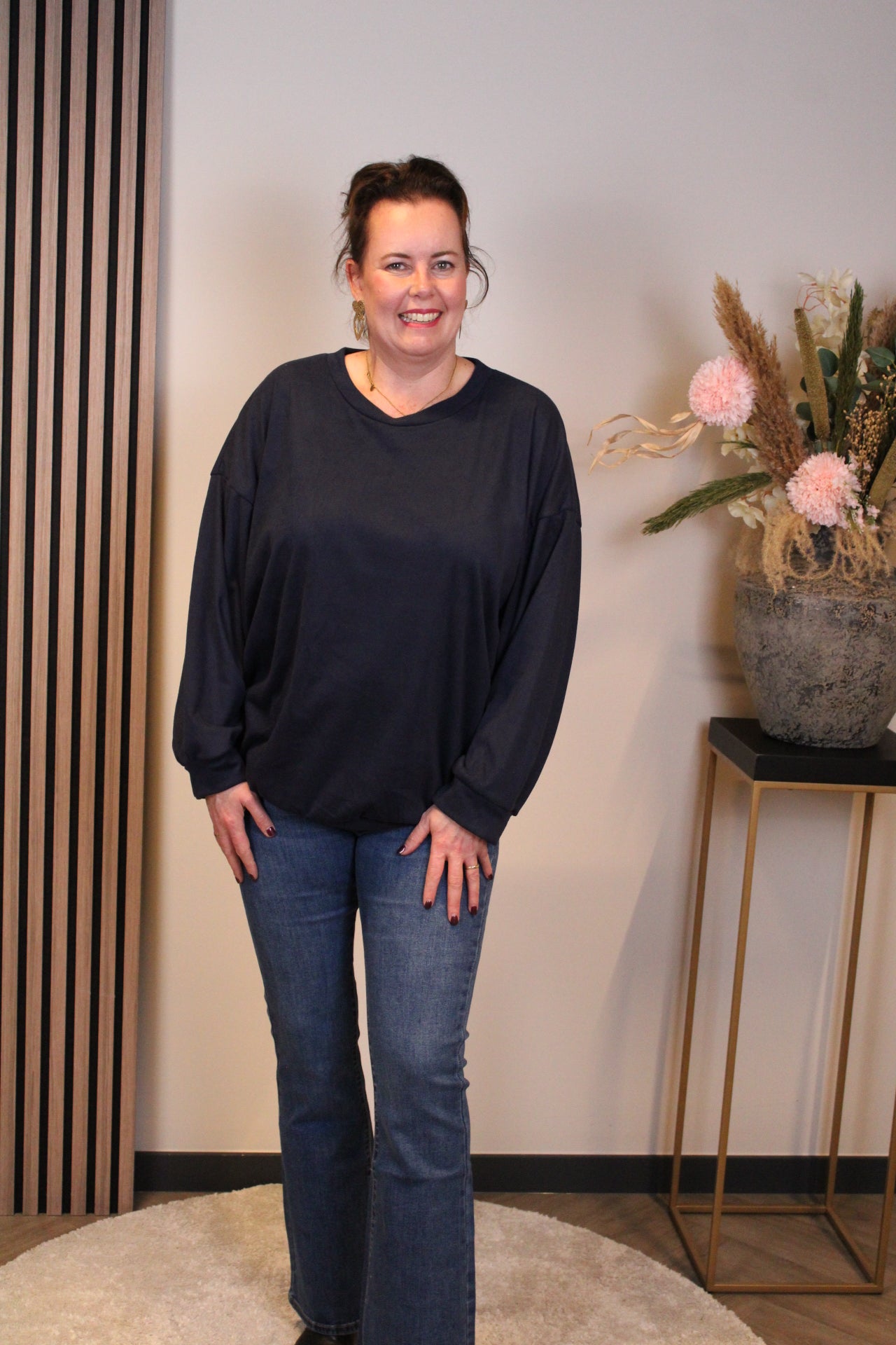 Nova | Zachte trui navy 40 t/m 44