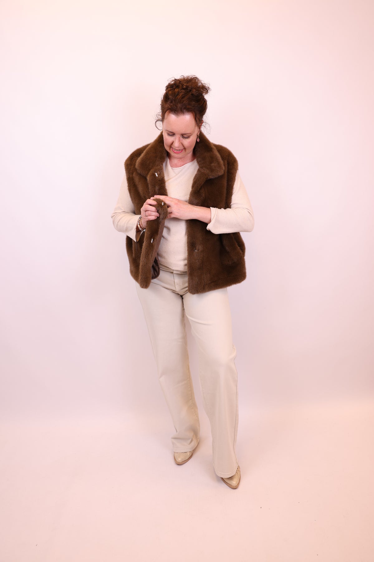 June | Gilet bruin