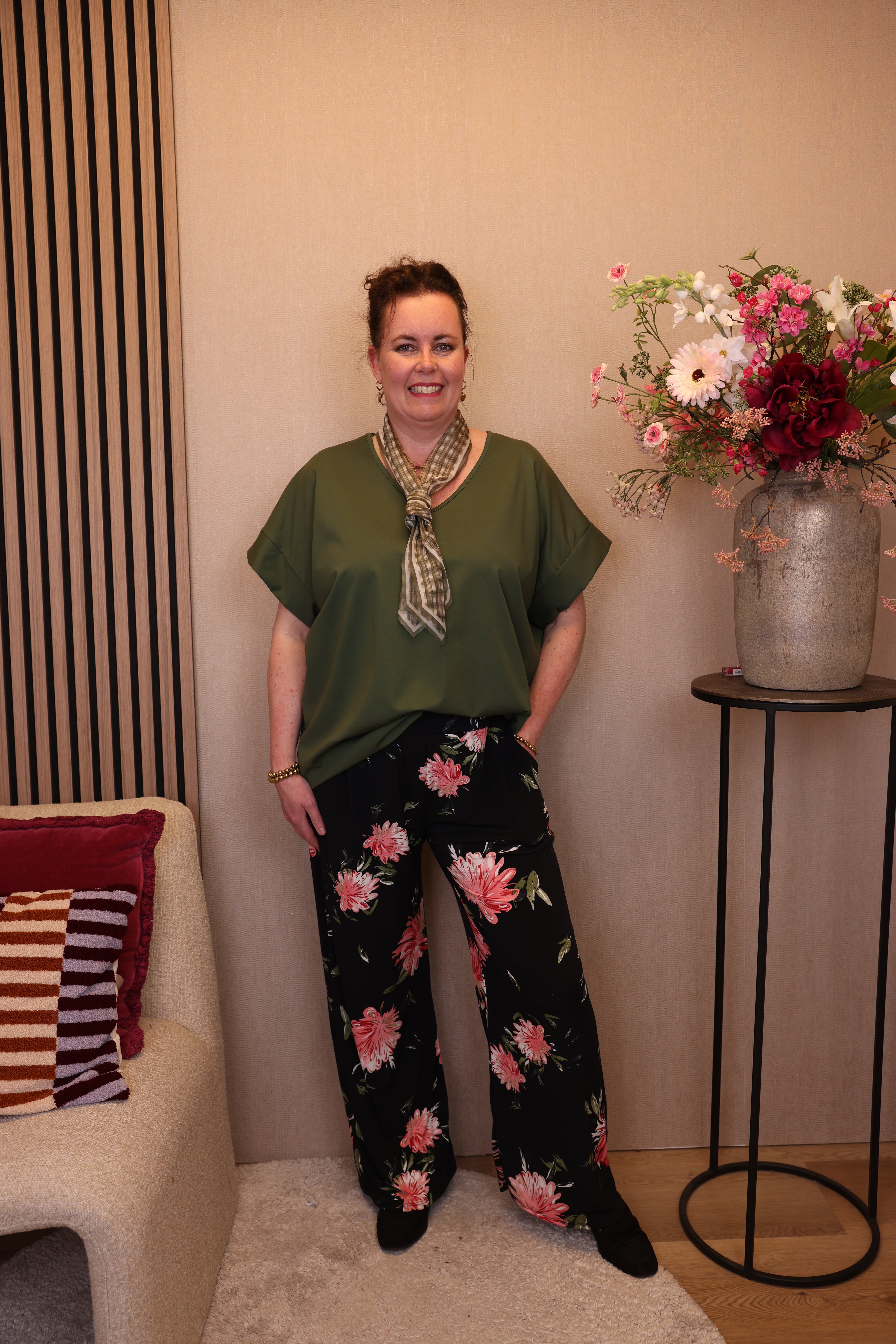 Sanne | Broek zwart met zakken