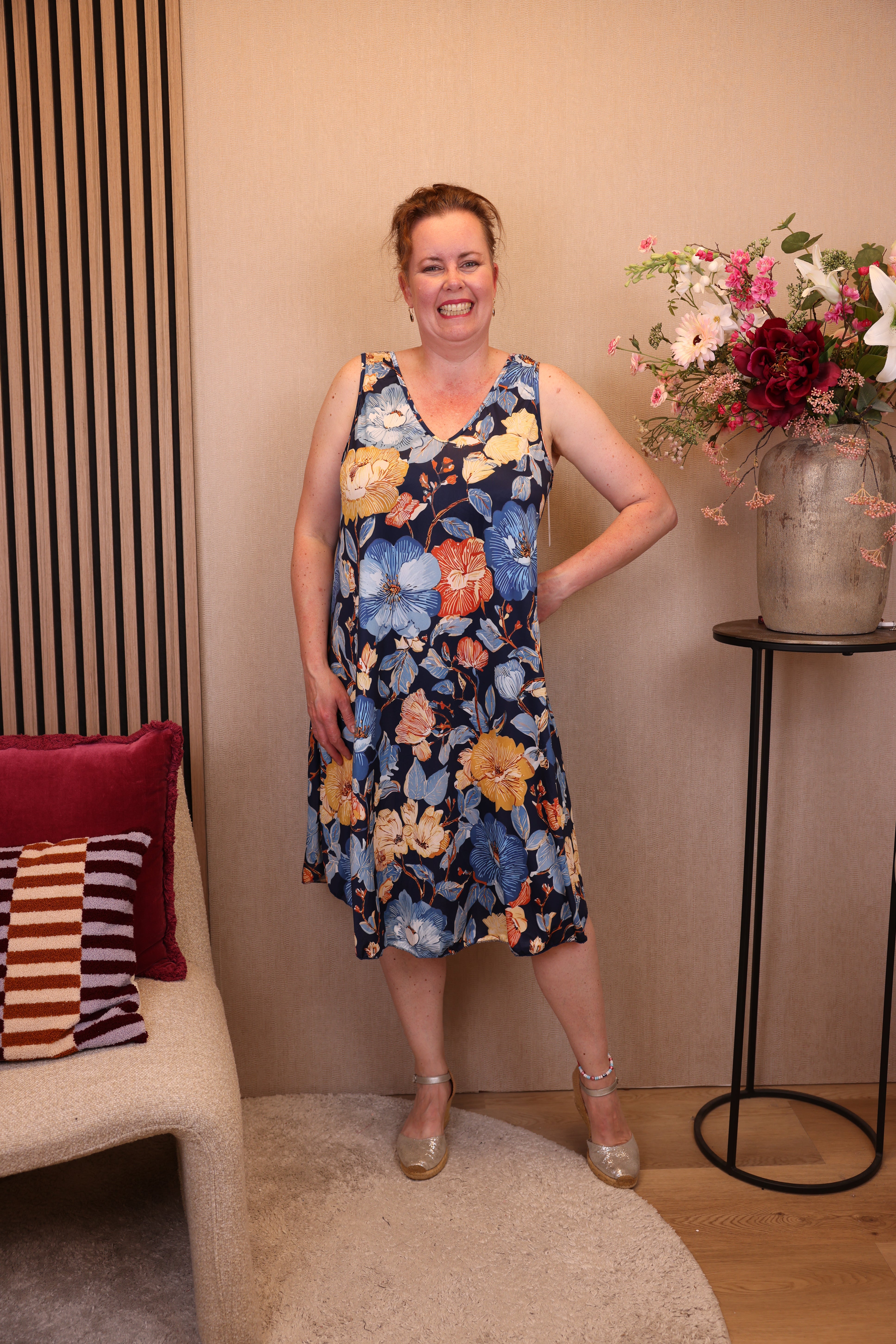 Nikki | Jurk blauw