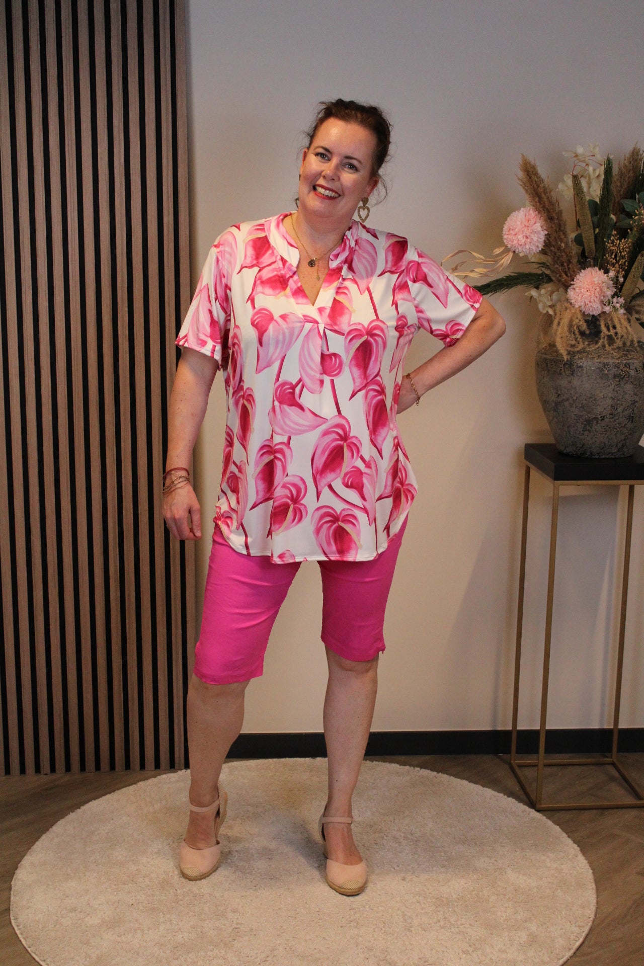 Indy | Broek kort roze 38 t/m 48