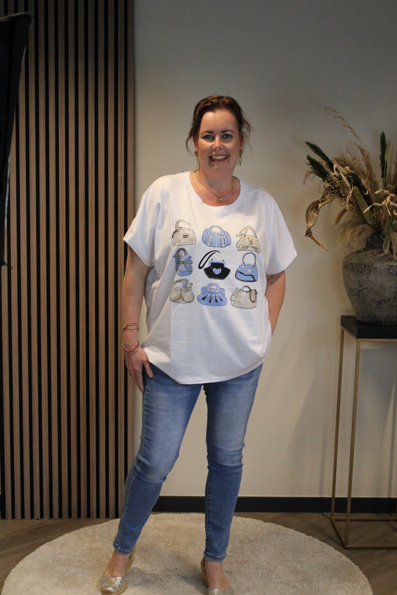Tassen | T-shirt blauw 44 t/m 48
