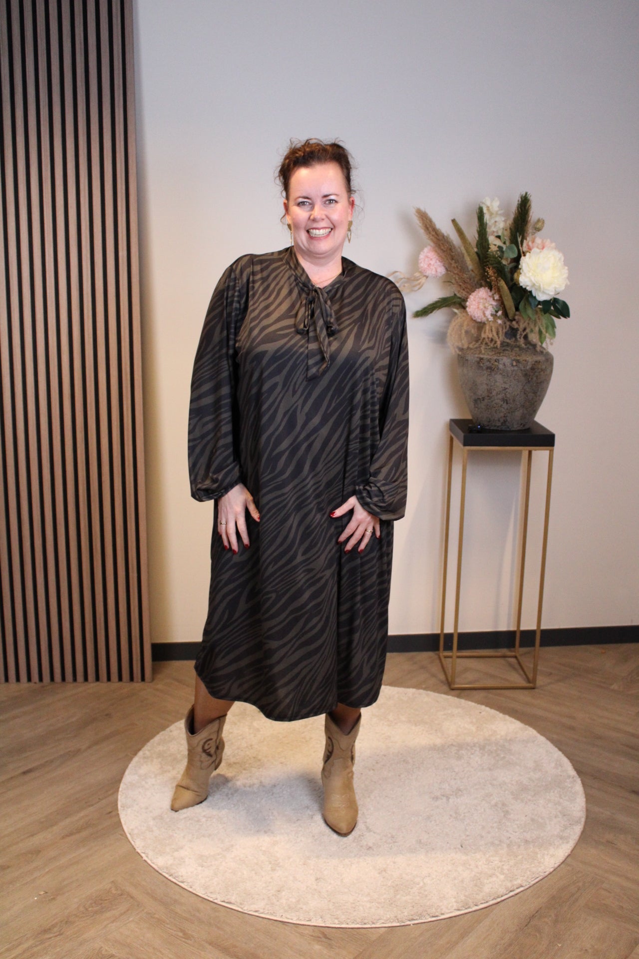 Sandra | Jurk met strikje 46 t/m 50