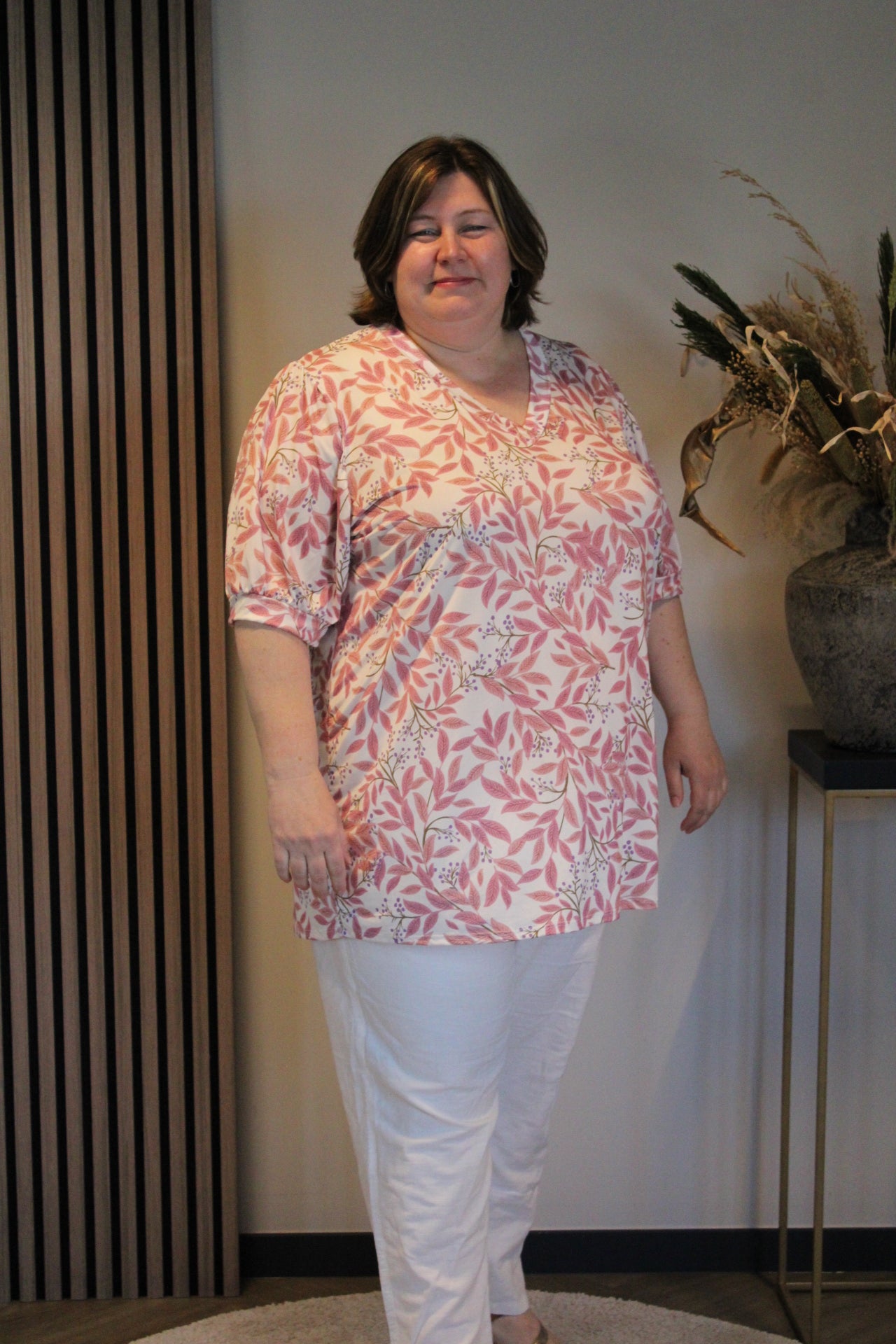 Fientje | Blouse korte mouw 52 t/m 58