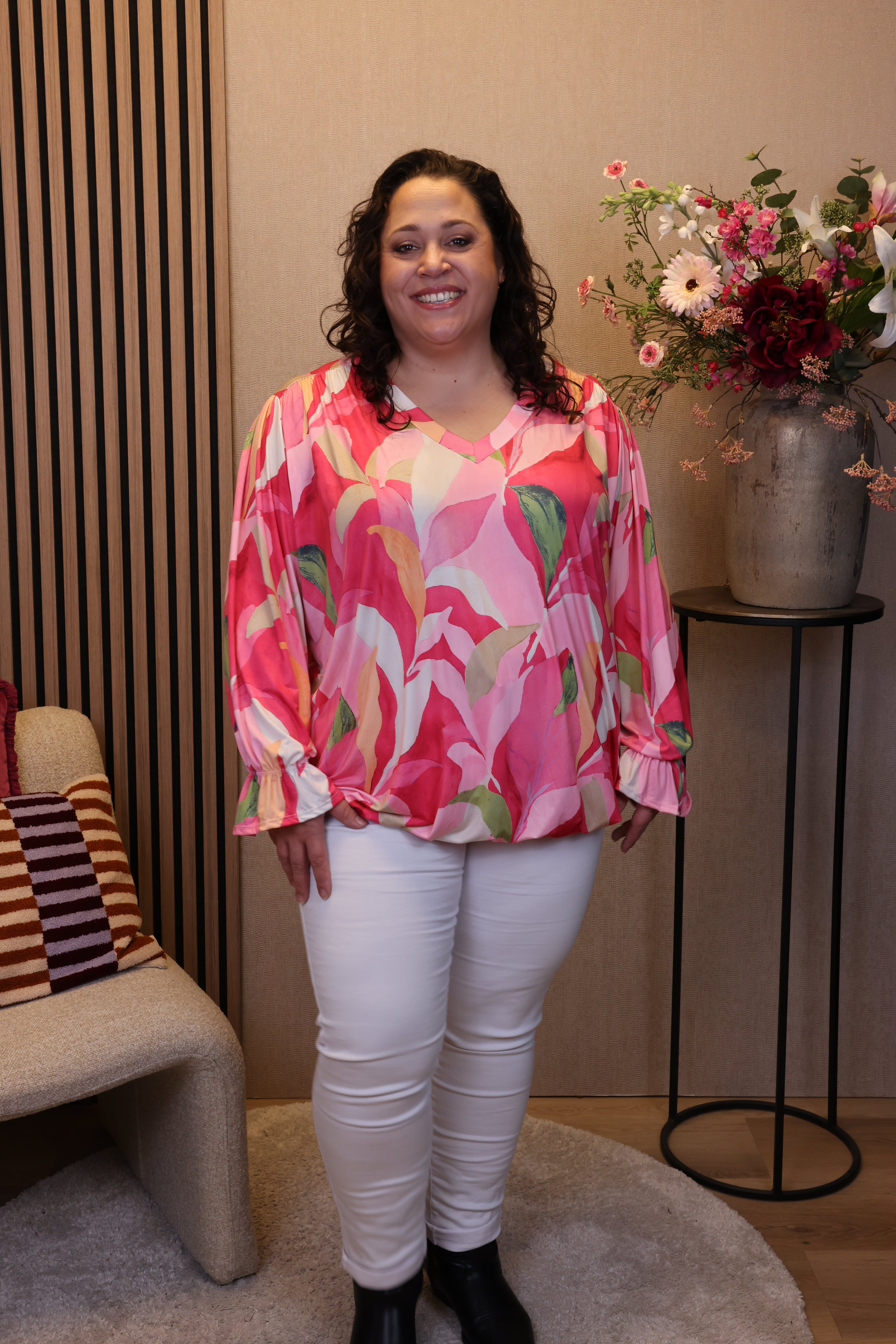 Kim | Ballon top roze