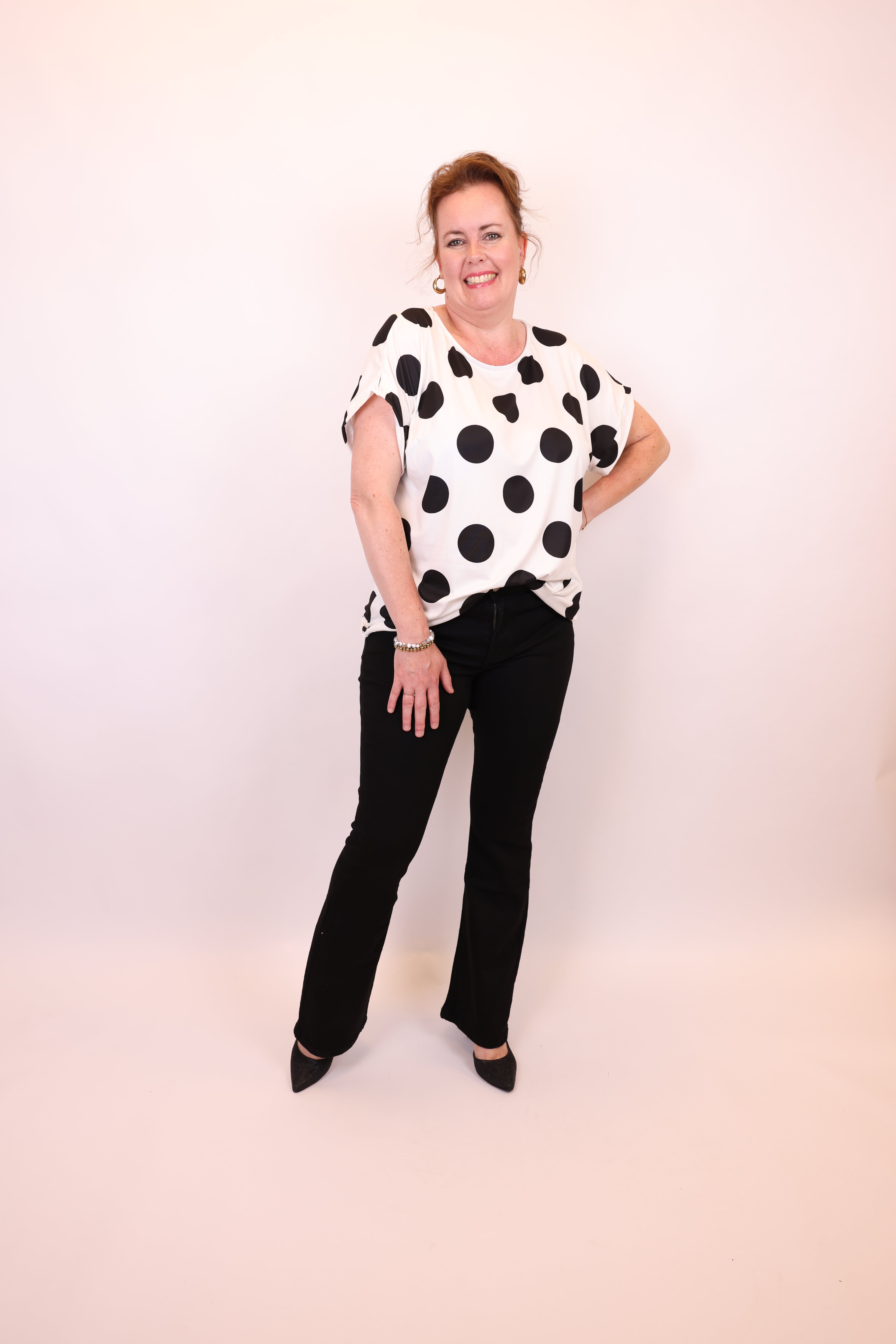 Judy zwart | Flared Jeans 38 - 48