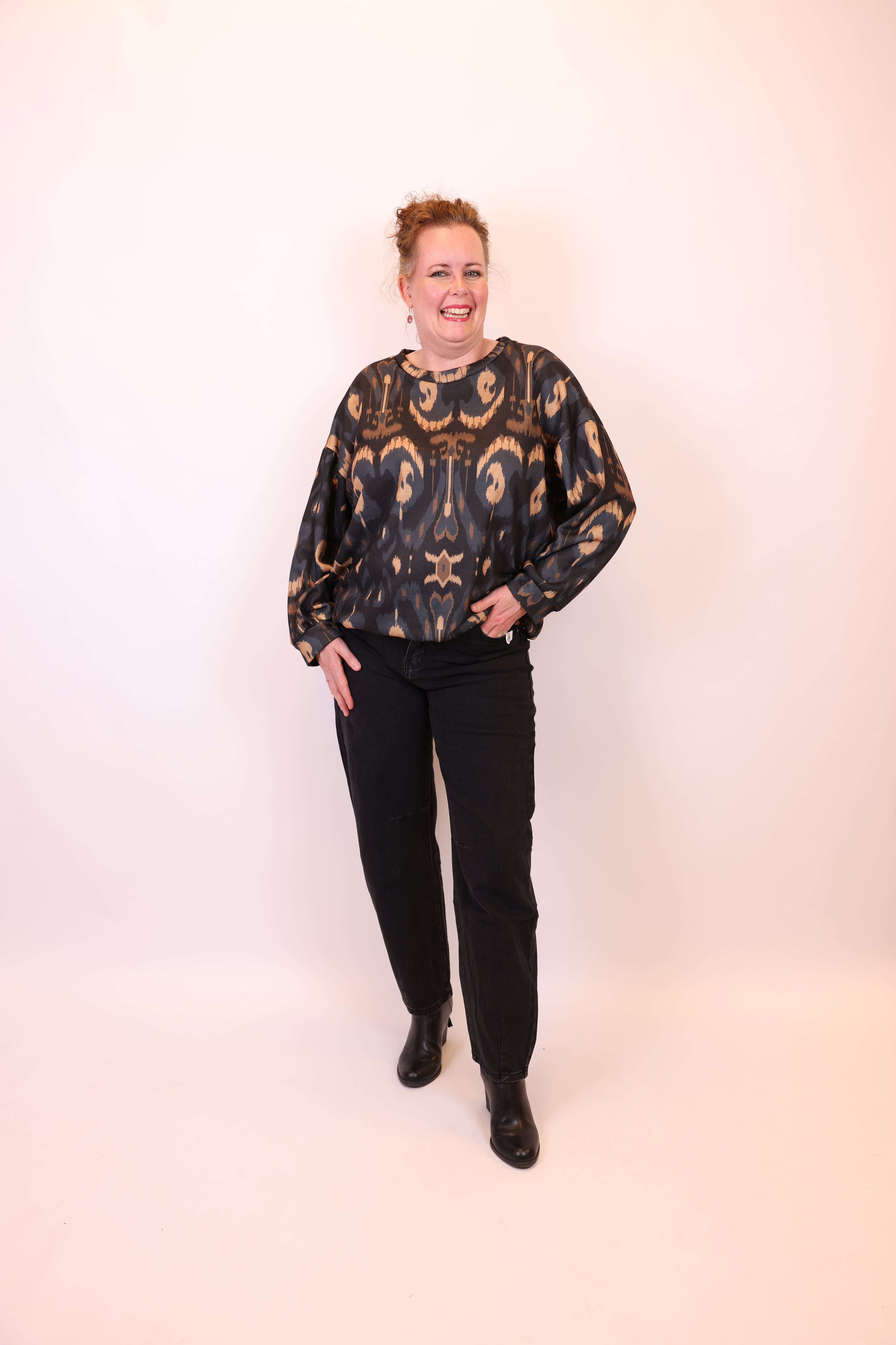 Merel | Jeans zwart 38 - 48