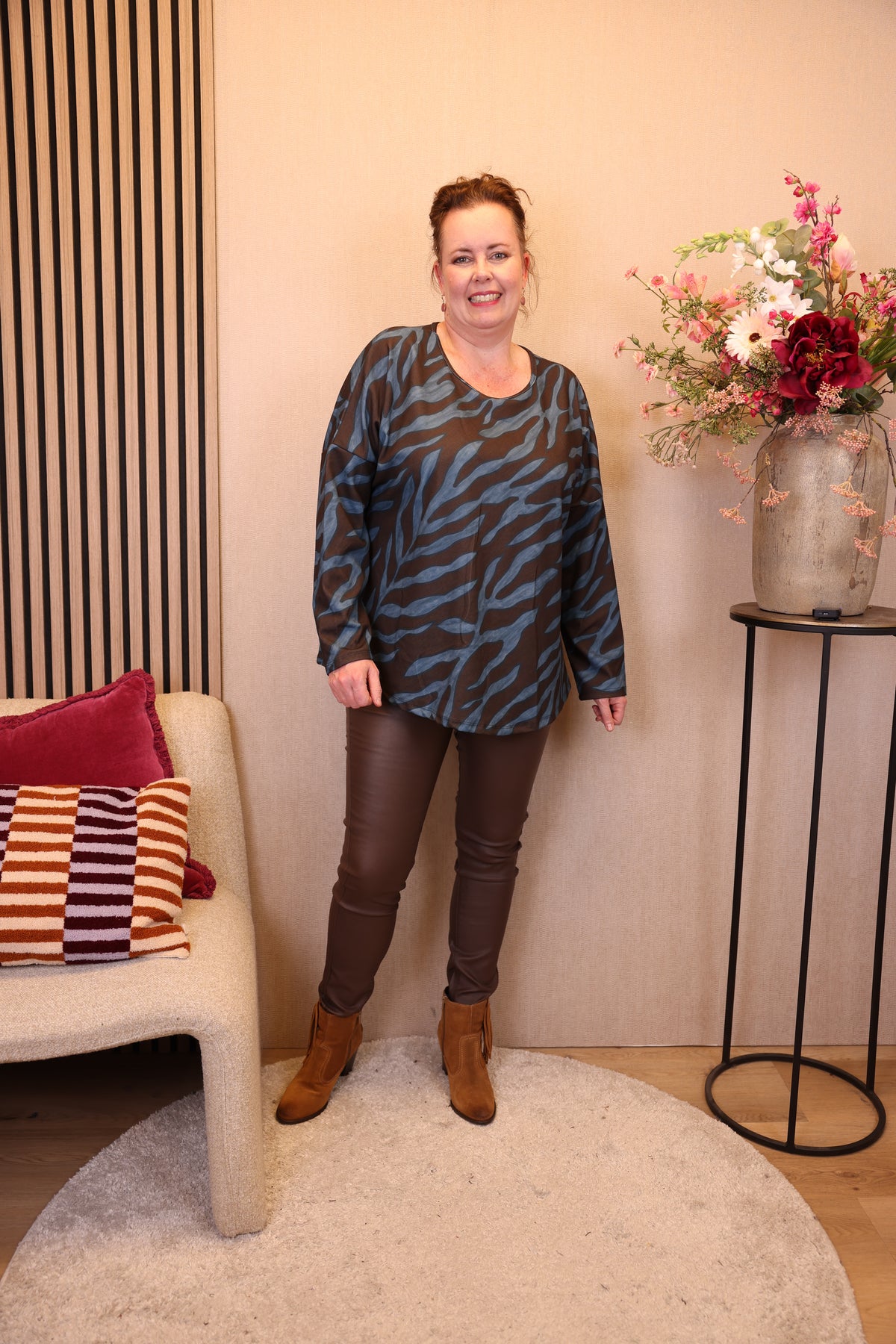 Jinte | Top blauw 40 - 52