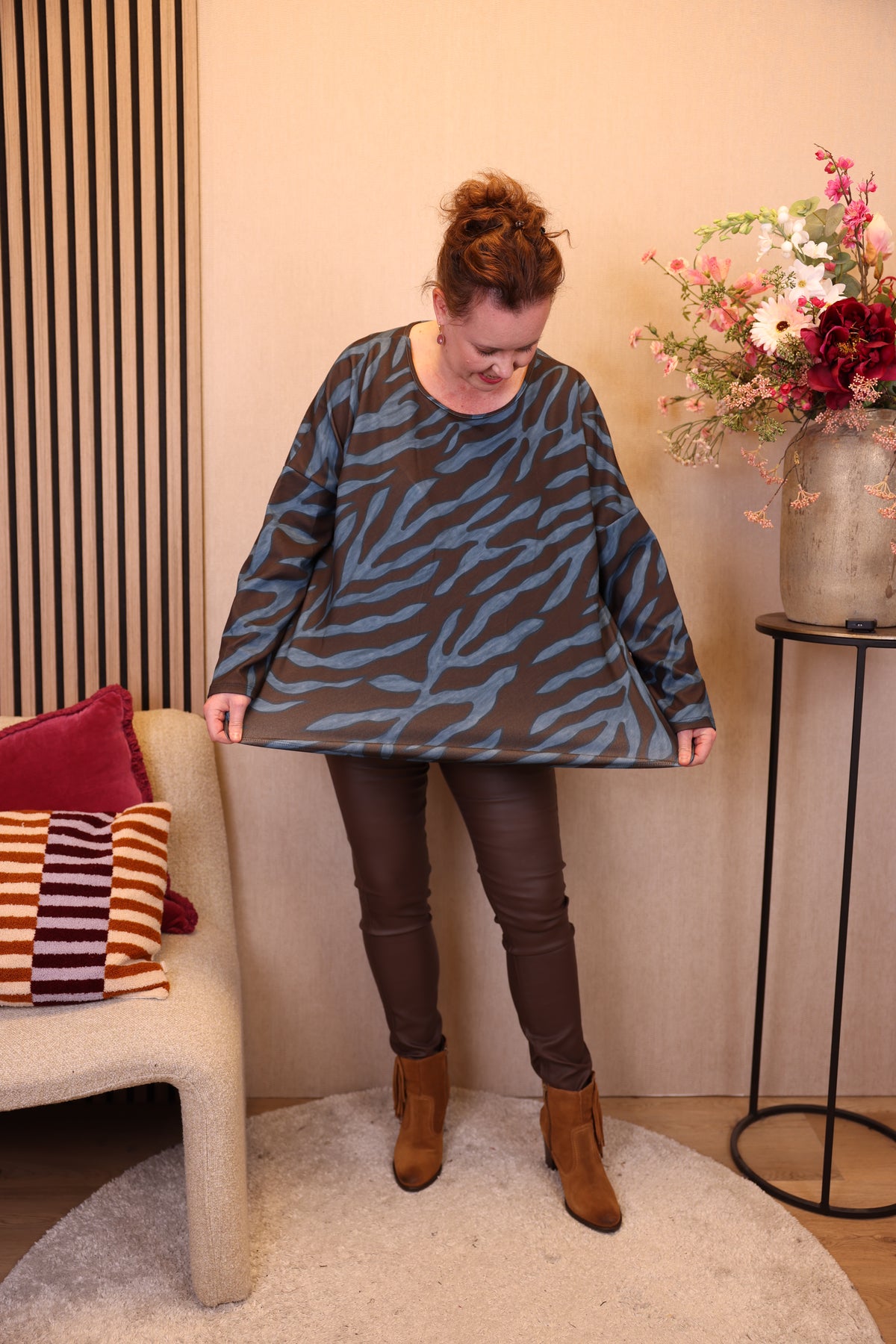 Jinte | Top blauw 40 - 52