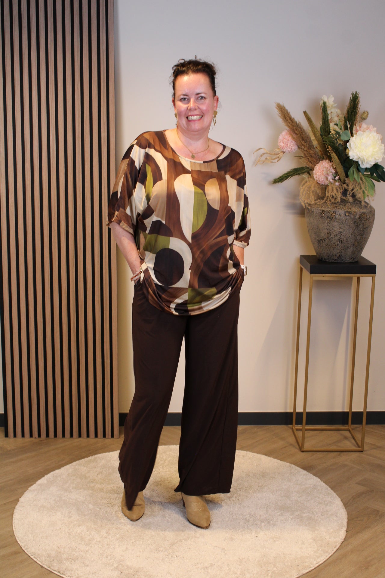 Silke | 2 delige set bruin 48 t/m 52