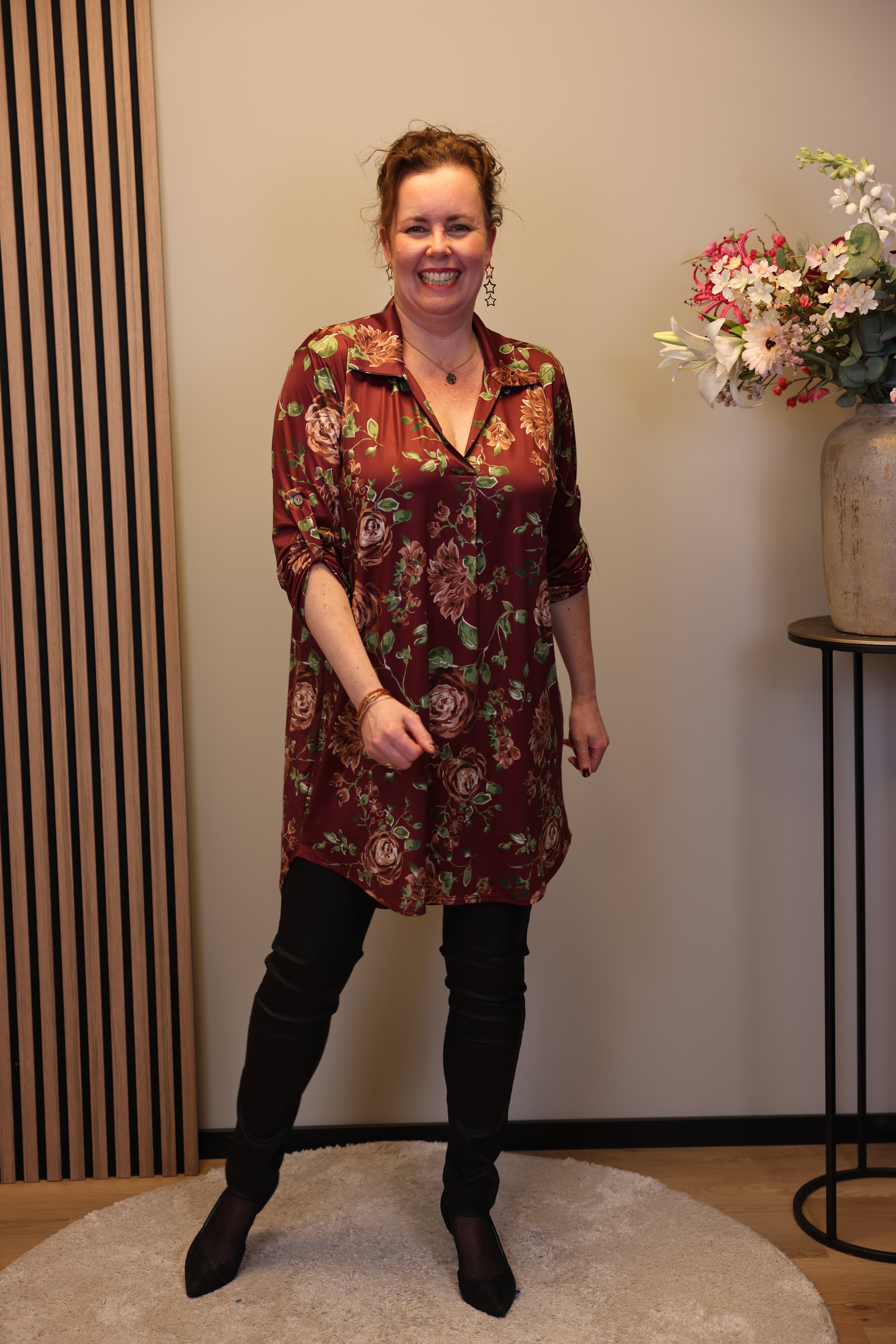 Maisie | tuniek roze met kraagje 38 t/m 48